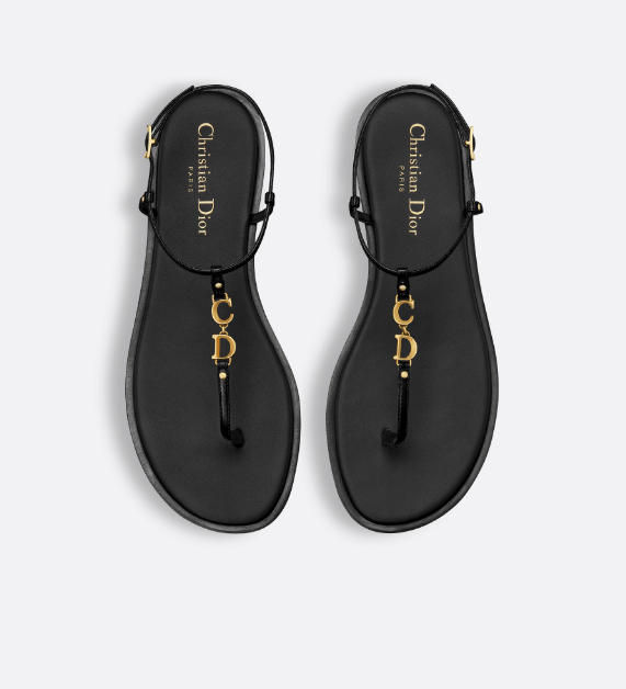 Dior o1w1db10625 C'est Dior Thong Sandals in Black Size US 10 / IT 40 - 3 Thumbnail