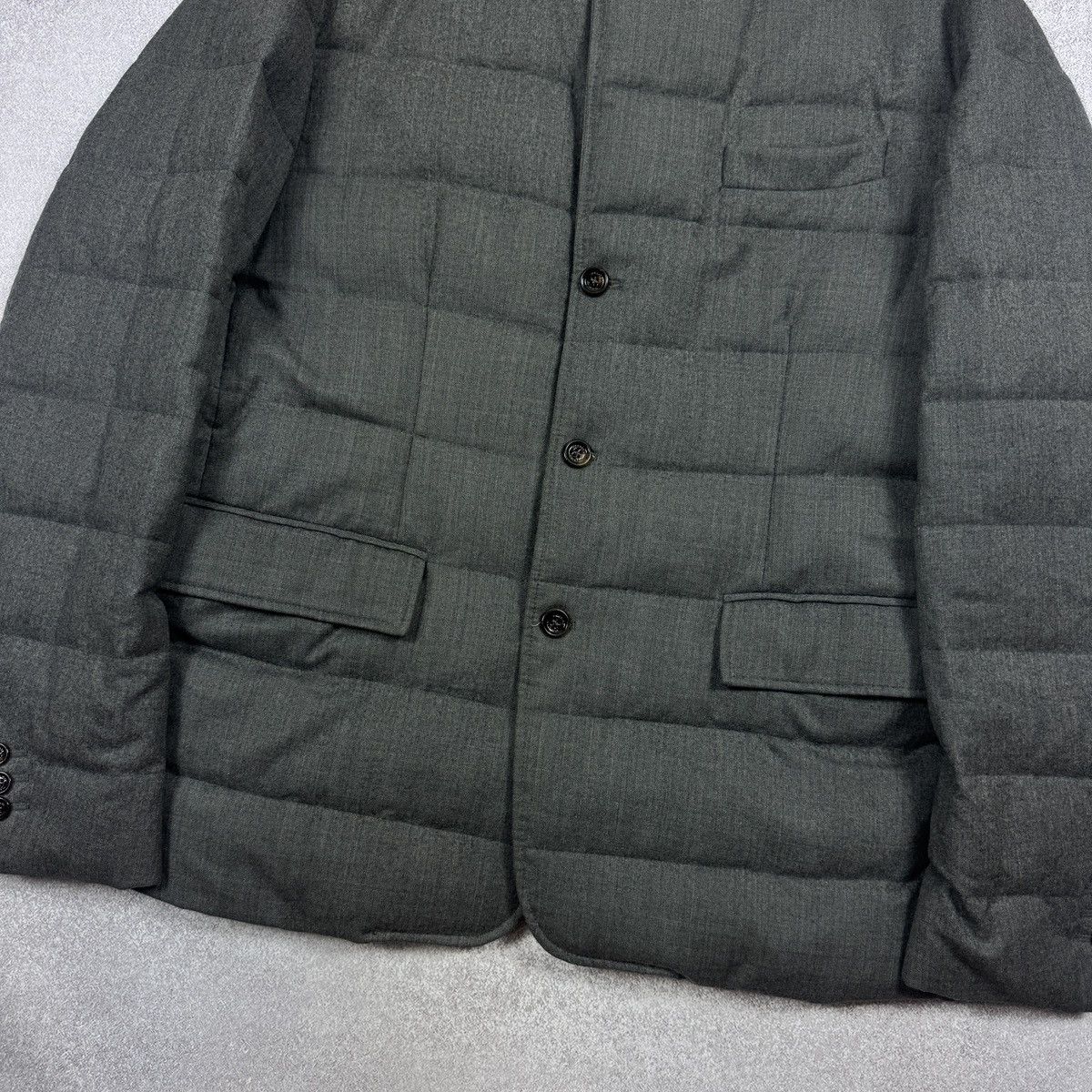 Moncler Men`s Moncler Rodin Gray Wool Puffer Jacket Size 6 / XXL Size US XXL / EU 58 / 5 - 7 Thumbnail