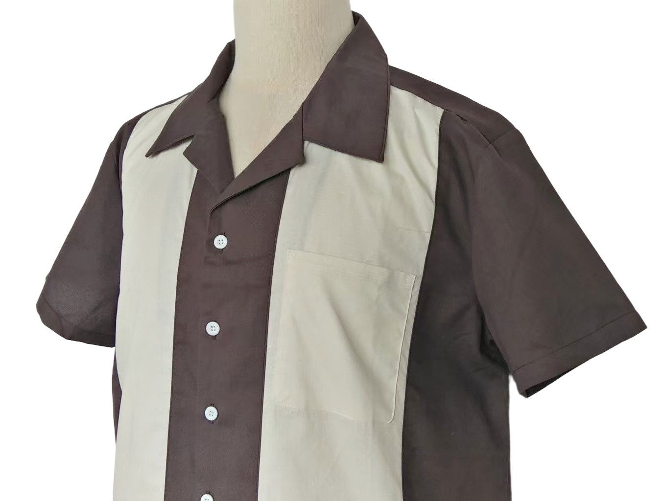 Other Vintage Style Western Shirts Bowling Shirts-gray Size US XL / EU 56 / 4 - 4 Thumbnail