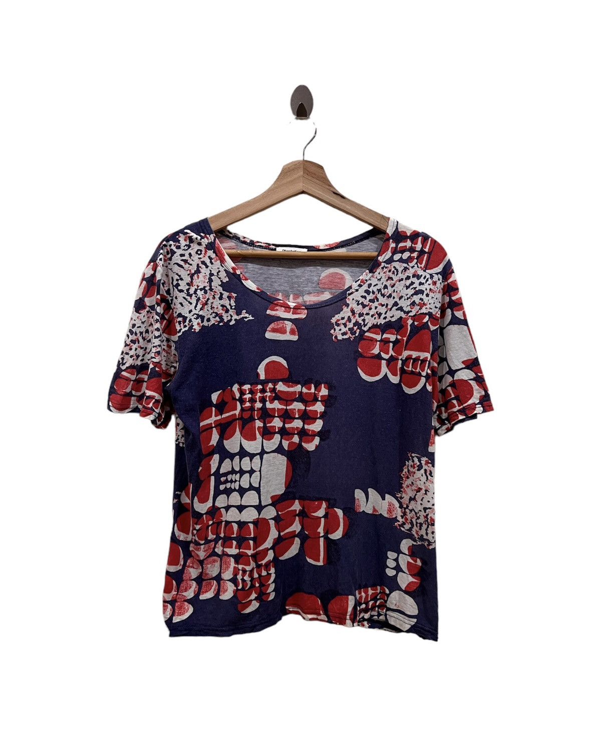 image of Plantation By Issey Miyake Overprint Shirt in Mix, Women's (Size Small)