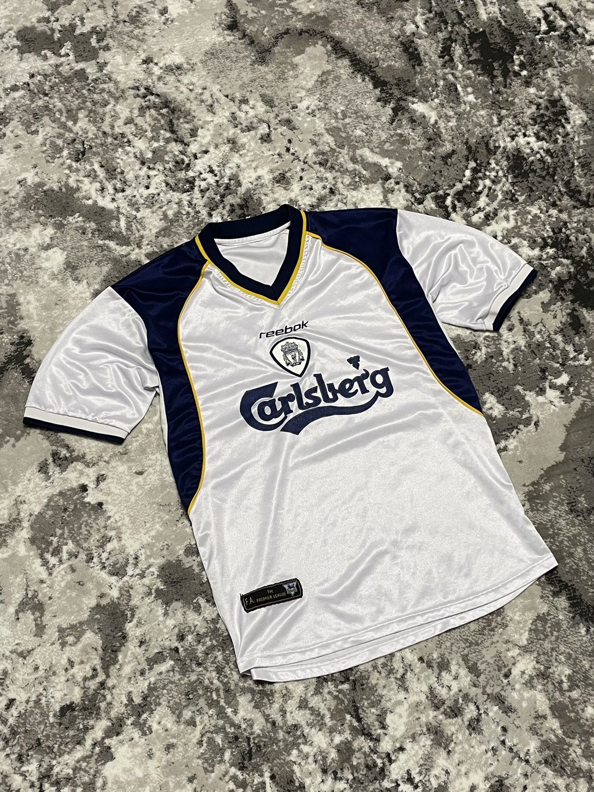Reebok × Vintage Vintage 2001 Liverpool Reebok Away Jersey Size US L / EU 52-54 / 3 - 5 Thumbnail