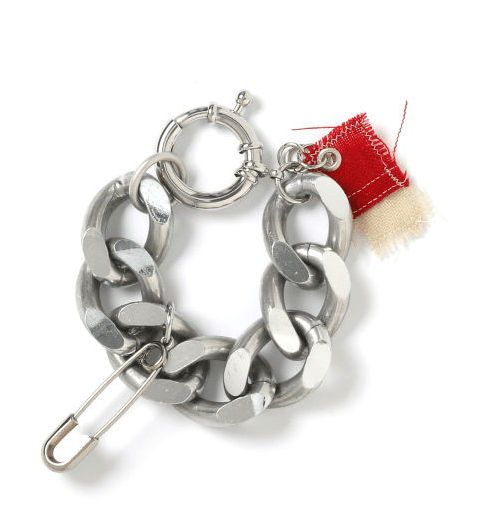 Raf Simons チェーン Raf Simons - Embellished Silver-Tone and Enamel Wallet Chain
