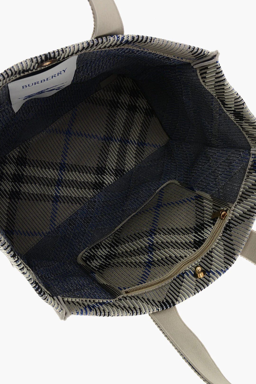 Burberry og1mm0426 Size: OS / Maxi Checked Fabric Tote Bag in Beige Size ONE SIZE - 5 Thumbnail