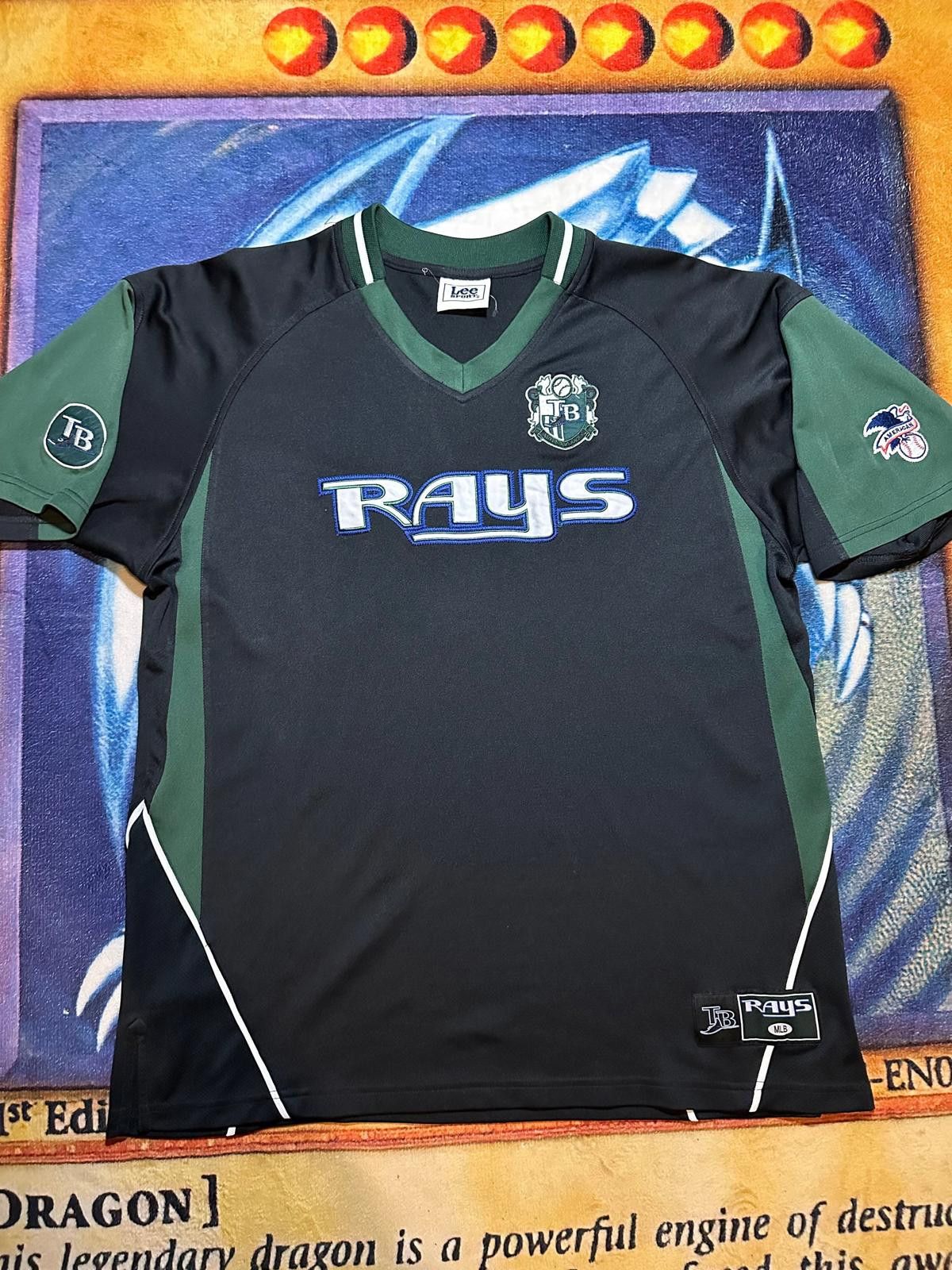 MLB Tampa Bay Rays MLB Men's Sports Jersey Black and Green Size ONE SIZE - 1 Thumbnail