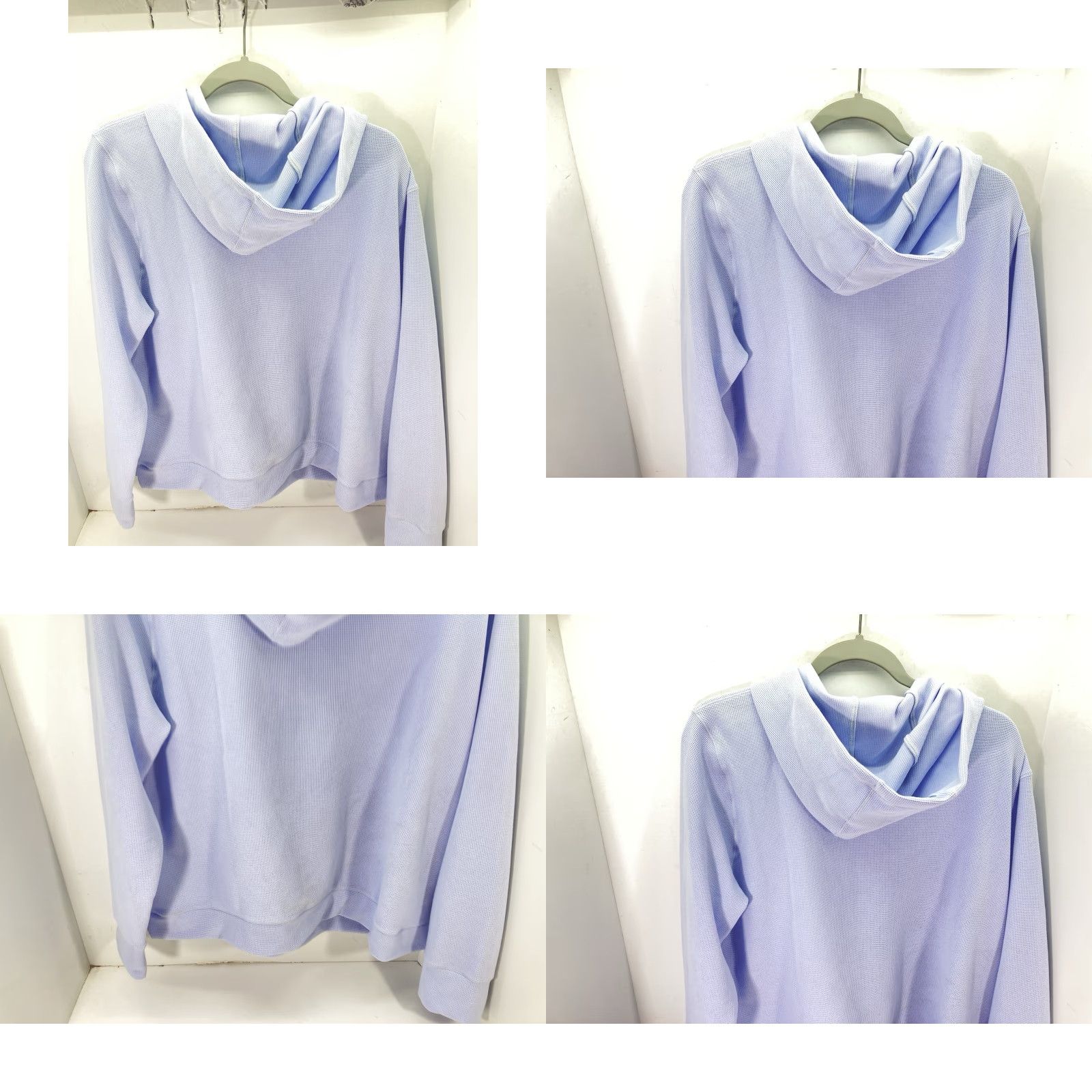 DKNY VINTAGE DKNY Waffle Hoodie Sweatshirt Women 2XL Blue Pullover Long Sleeve NWT Size XXL / US 16-18 / IT 52-54 - 8 Thumbnail