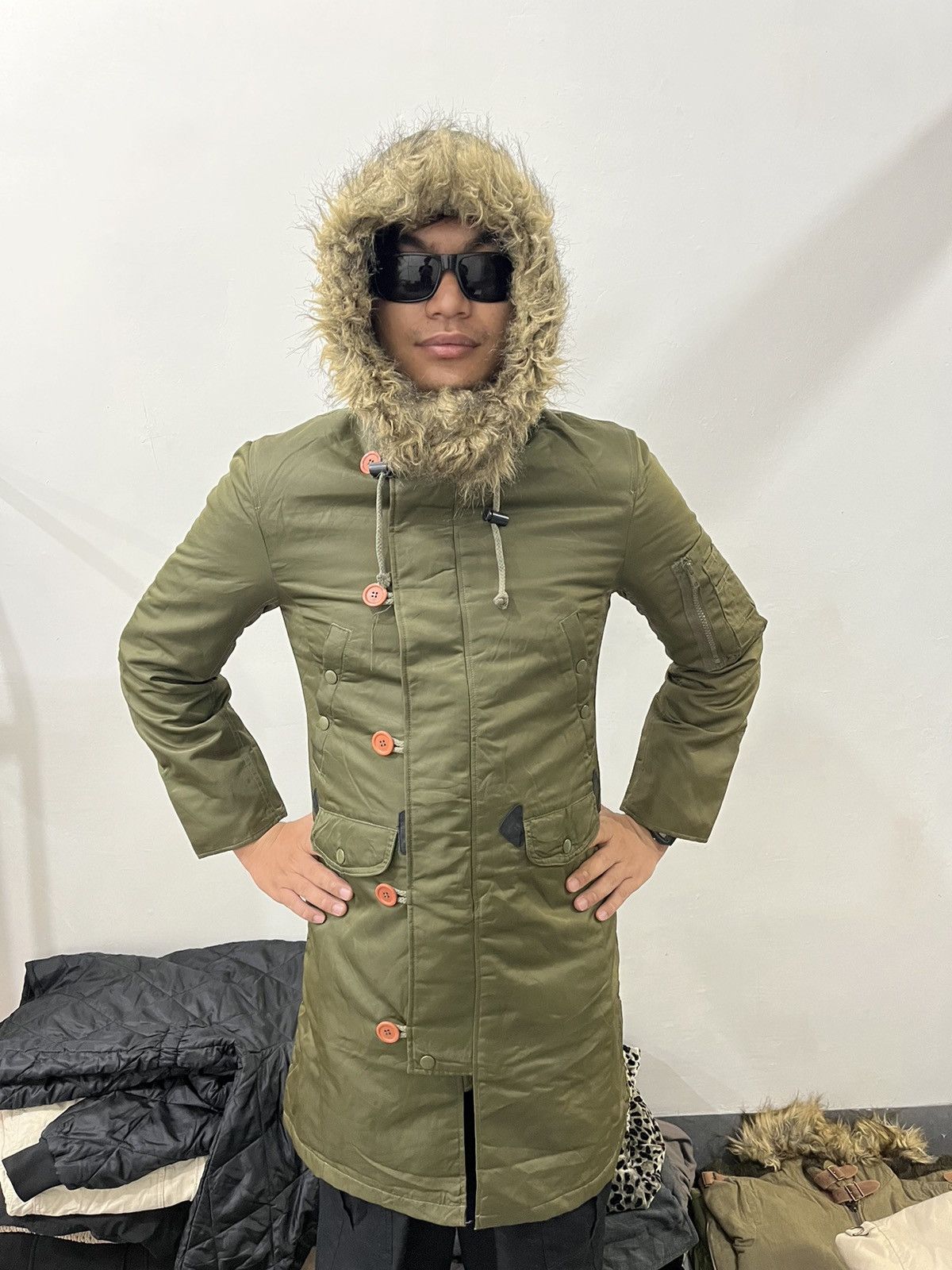 If Six Was Nine × Japanese Brand × Le Grande Bleu (L.G.B.) 2000s G.O.A Bono Style N3B Type Parka Faux Fur Jacket Size US M / EU 48-50 / 2 - 4 Thumbnail