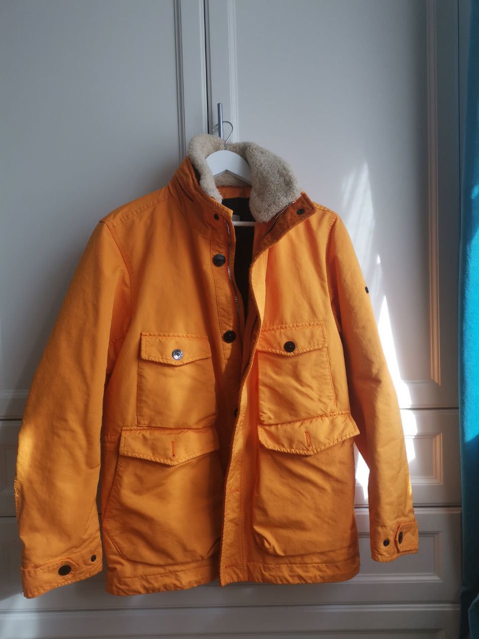 image of Stone Island David-Tc With Primaloft Insulation Technology in Orange, Men's (Size Medium)