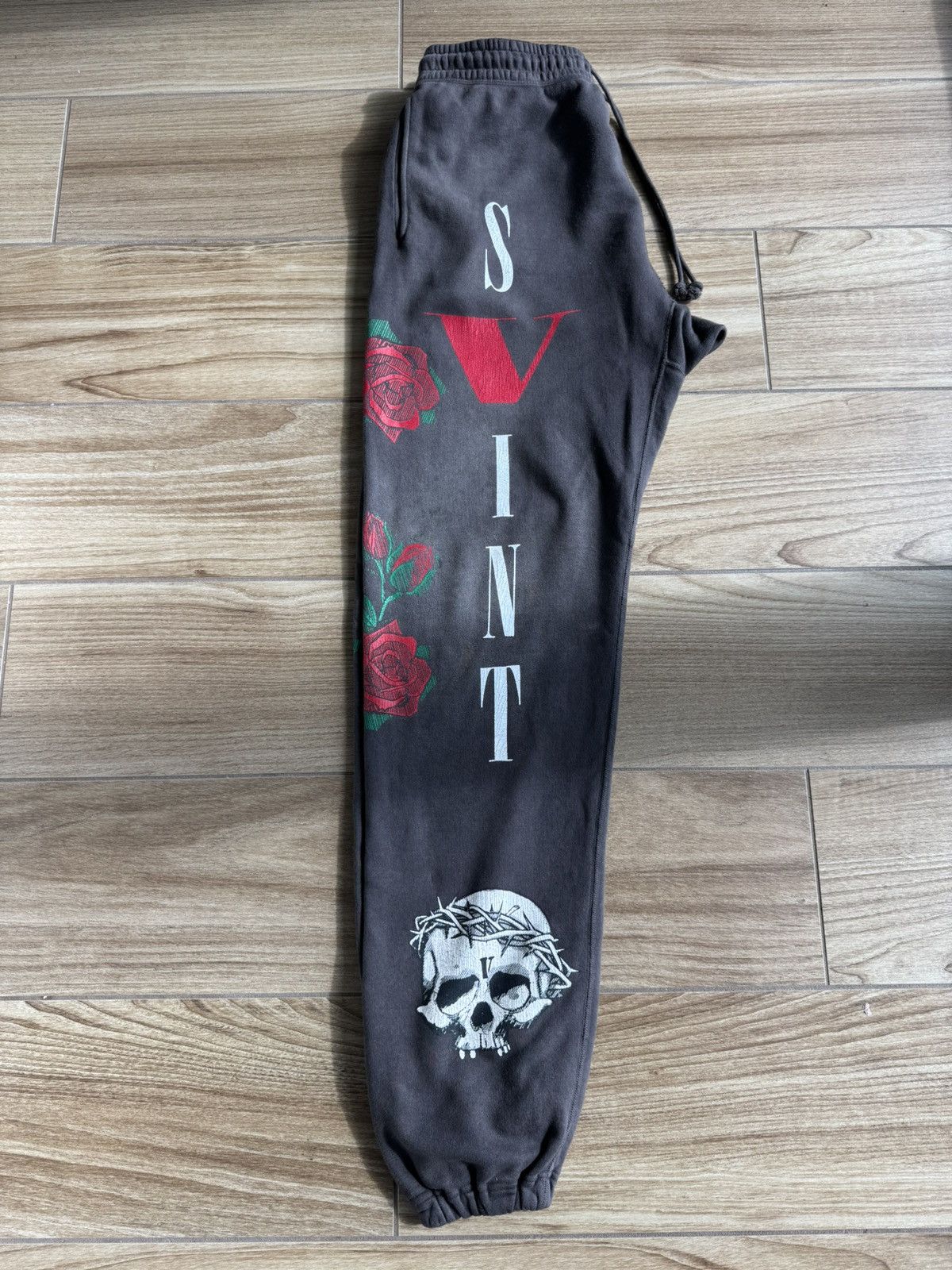 ＜SAINT MICHAEL＞SWEAT PANTS_VLONE BLACK Saint-Michael-x-Vlone-Sweat-
