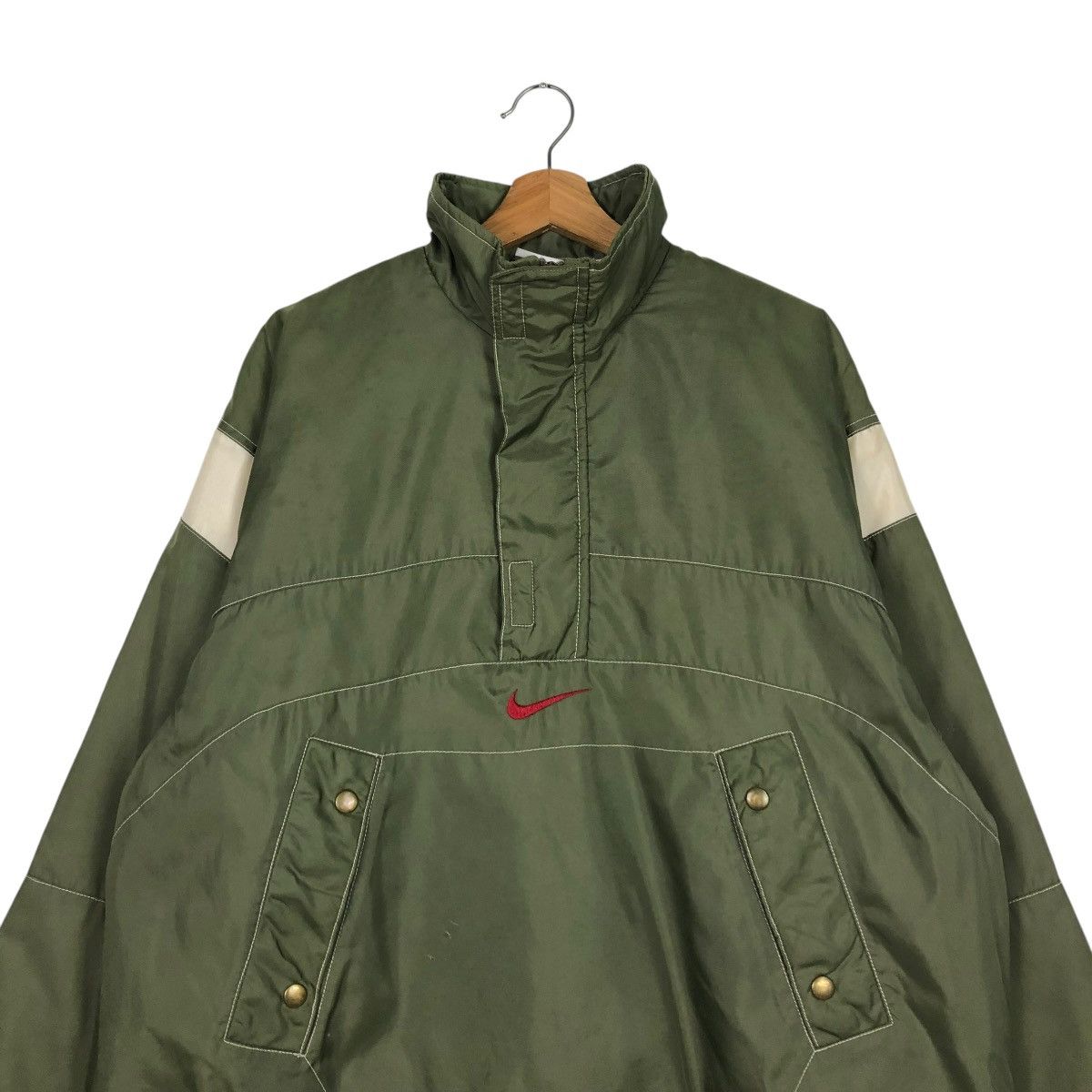Nike 🔥VINTAGE HALF ZIPPER ANORAK JACKET NIKE BIG SWOOSH Size US M / EU 48-50 / 2 - 5 Thumbnail