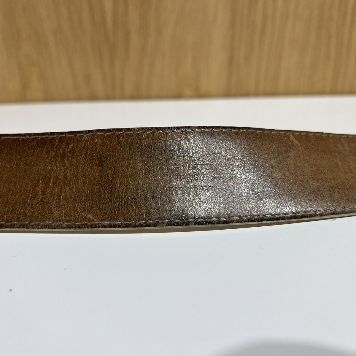 Louis Vuitton 🔹Louis Vuitton Azur Leather Belt Size 36 - 3 Thumbnail