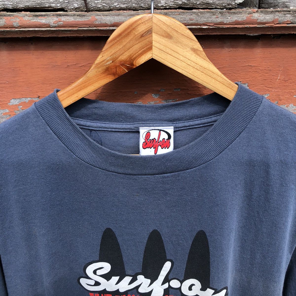Vintage Vintage 90s Sunfaded Surf On Tshirt Size US M / EU 48-50 / 2 - 8 Thumbnail