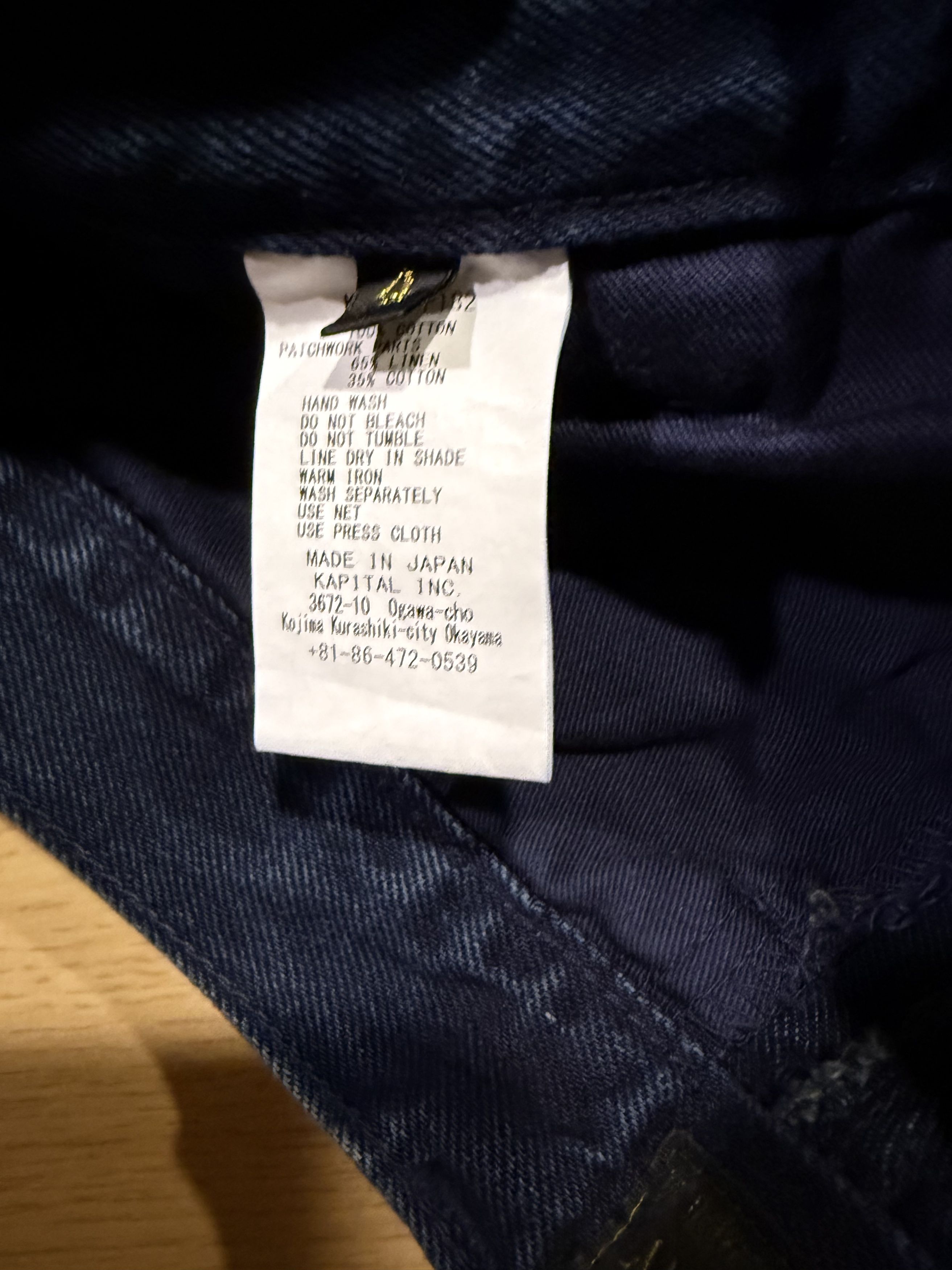 Kapital Kapital IDG×IDG denim shorts (Hütteri make) size 4 Size US 36 / EU 52 - 2 Thumbnail
