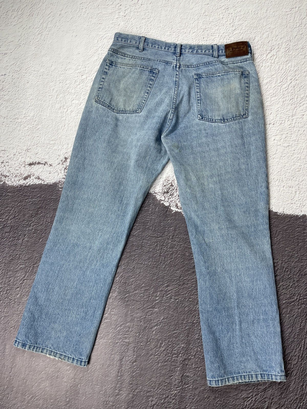 Polo Ralph Lauren Polo Ralph Lauren vintage blue faded distressed jeans denim Size US 36 / EU 52 - 1 Thumbnail