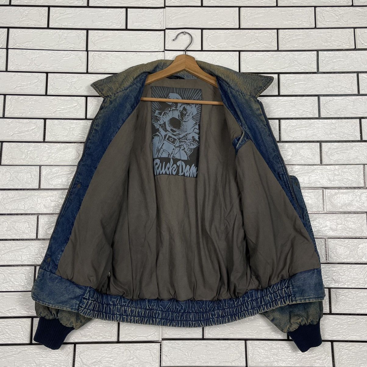 Japanese Brand Ruck Dam Biker Indigo Denim Jacket Size US L / EU 52-54 / 3 - 11 Thumbnail