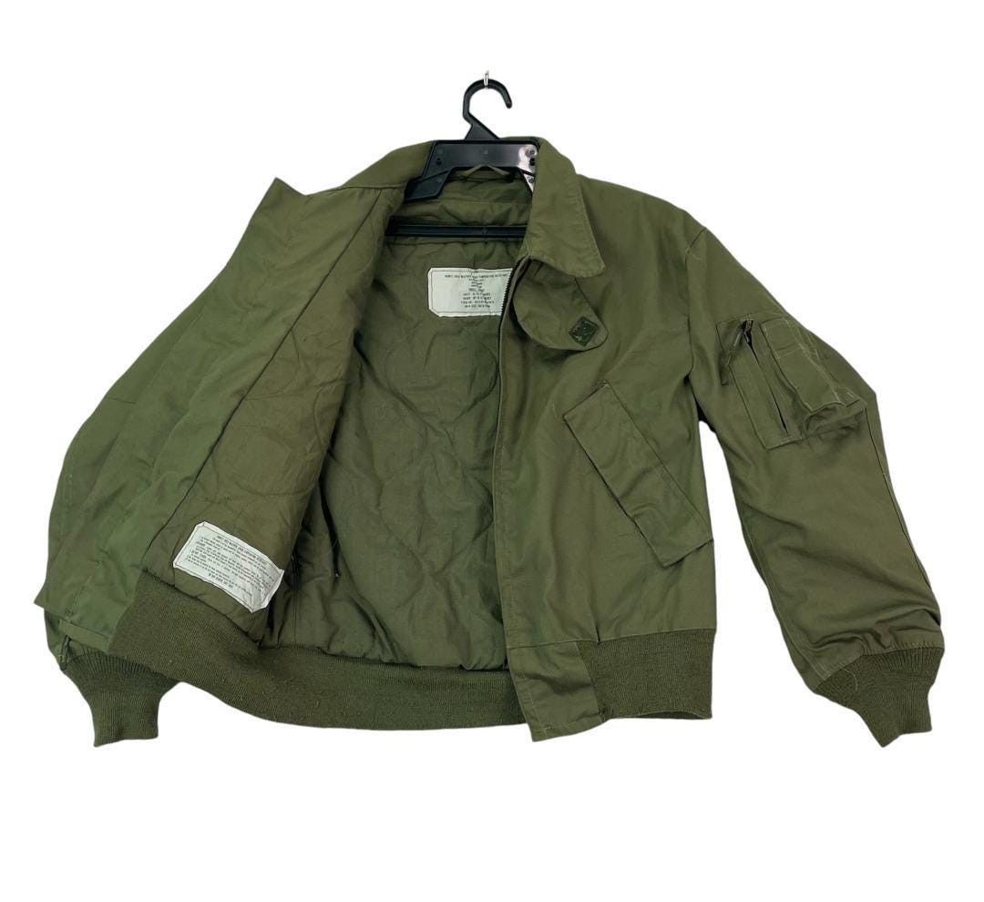 Vintage Vtg 80s Isratex U.S army military flight bomber jacket Size US S / EU 44-46 / 1 - 1 Thumbnail