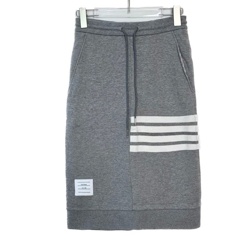 Thom Browne Thom Browne Half length skirt with drawstring. Grey Size XS / US 0-2 / IT 36-38 - 1 Thumbnail