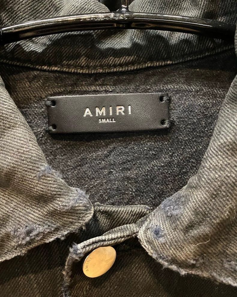 Amiri Amiri Washed Black MX2 Denim Jacket-2506 Size US S / EU 44-46 / 1 - 4 Thumbnail