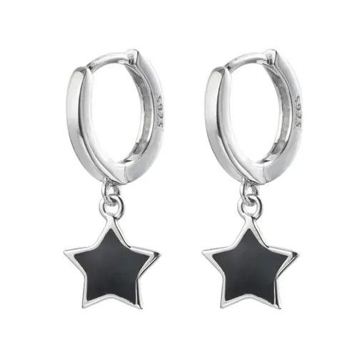 Japanese Brand × Sterling Silver × Vintage Five-pointed Star Earring (1 pair) Size ONE SIZE - 4 Thumbnail