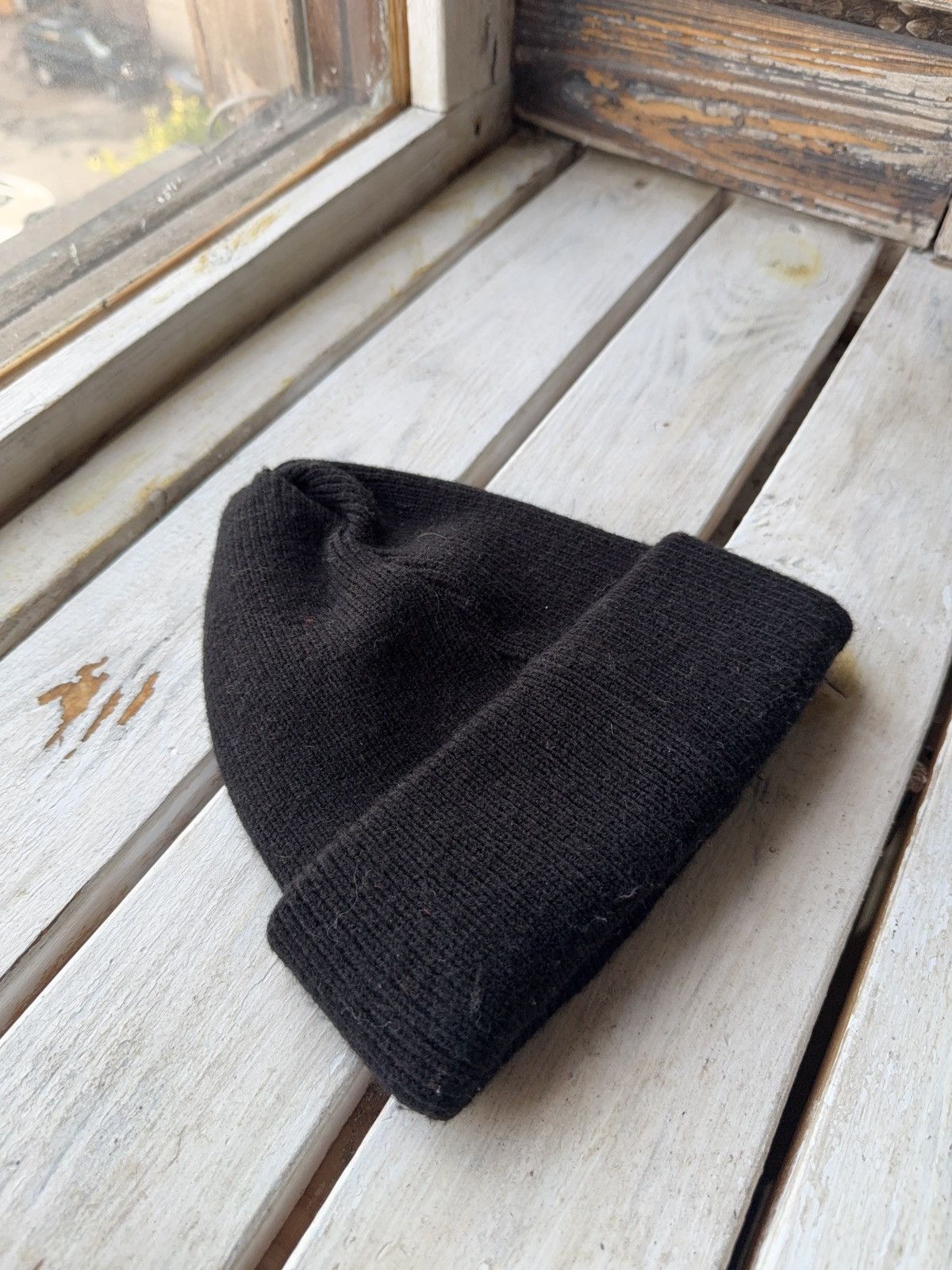 Umbro Vintage Umbro 90s Black Knit Beanie Hat Logo Y2K Small size Size ONE SIZE - 5 Thumbnail