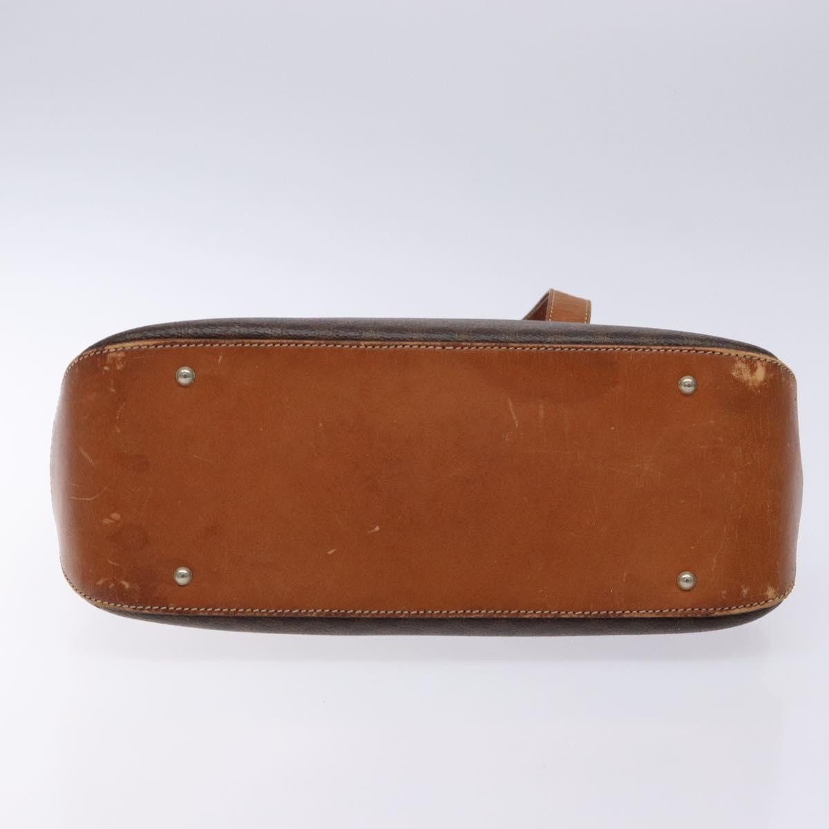 Celine CELINE Macadam Canvas Hand Bag Pvc Leather Brown Gold Size ONE SIZE - 9 Thumbnail