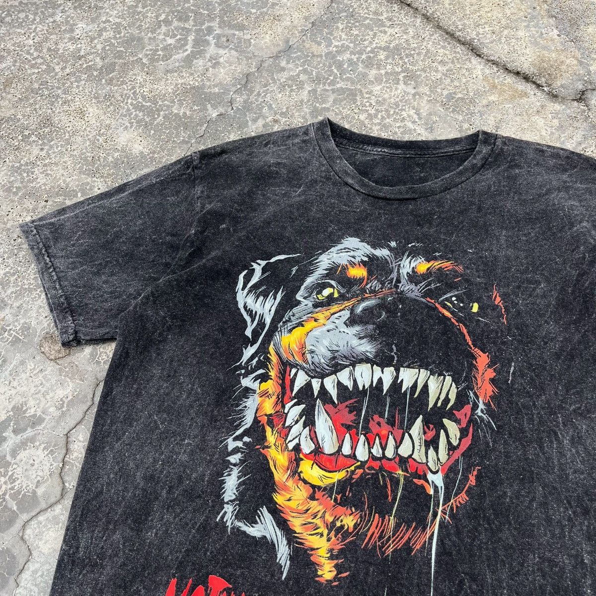 Vintage Nothing Last Forever Nice Mad Black Dog Graphic Design Tee Size US M / EU 48-50 / 2 - 3 Thumbnail