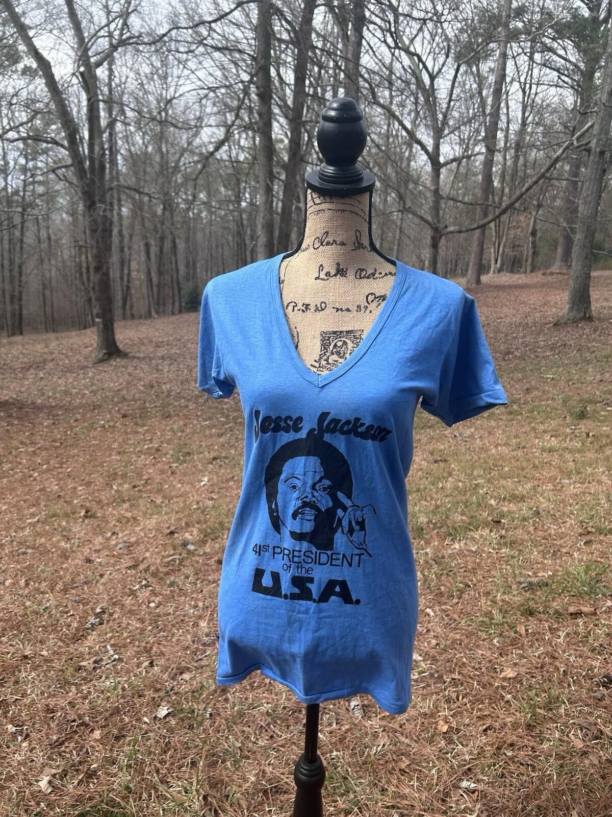 Fruit Of The Loom 1988 Jesse Jackson For President T-Shirt - Original Campaign Size US M / EU 48-50 / 2 - 9 Thumbnail