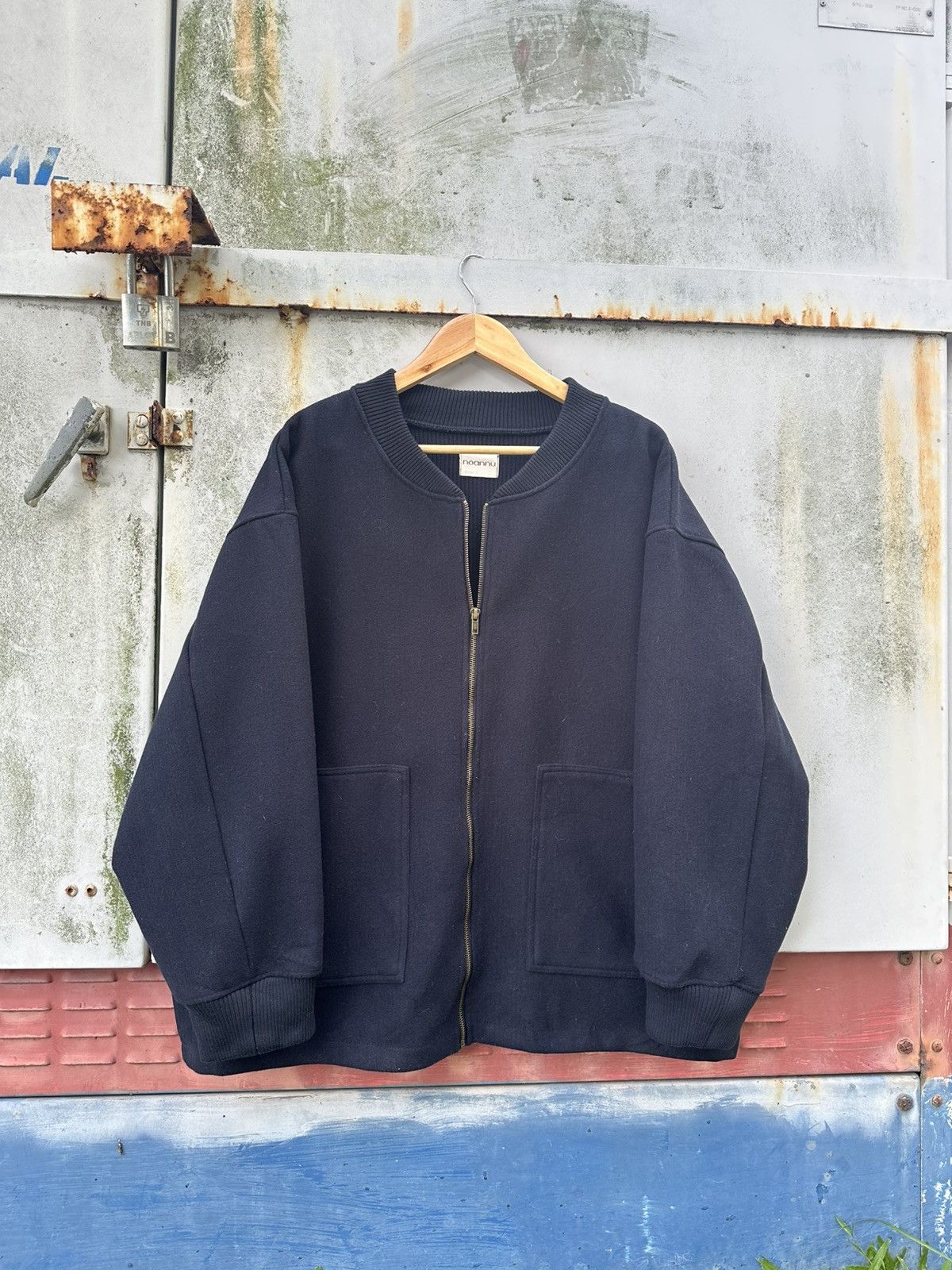 Japanese Brand 👹Noannu Baggy Bomber Jacket Size US L / EU 52-54 / 3 - 3 Thumbnail