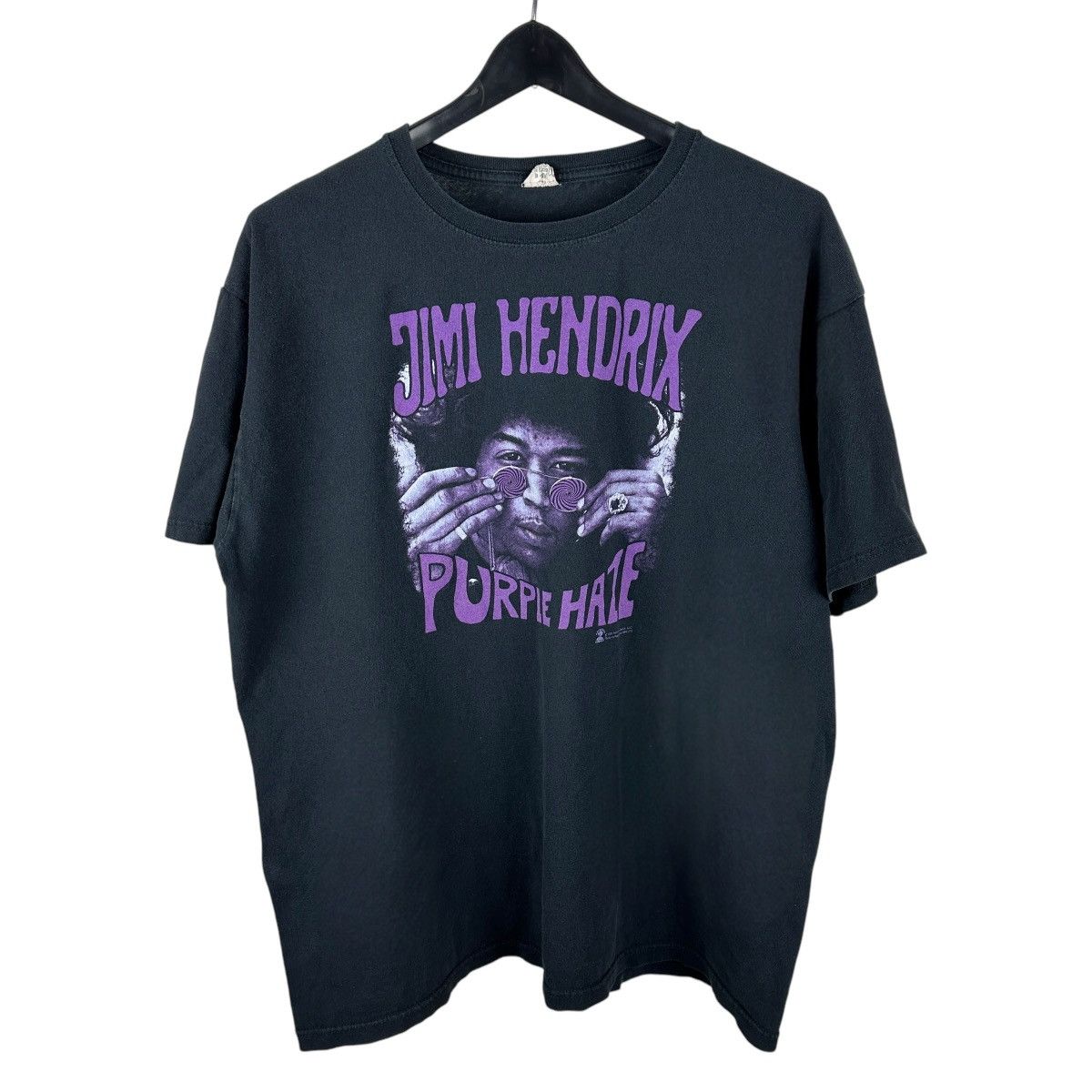 Band Tees × Vintage Vintage Y2K Jimi Hendrix Purple Haze Band Shirt Size US XL / EU 56 / 4 - 1 Thumbnail