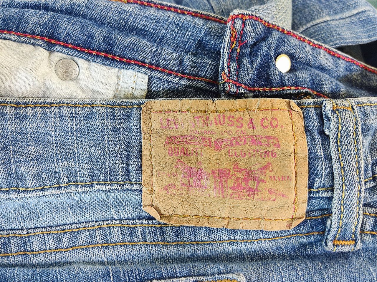 Levi's vintage levis 545 low bootcut flare denim nice design Size US 37 - 3 Thumbnail