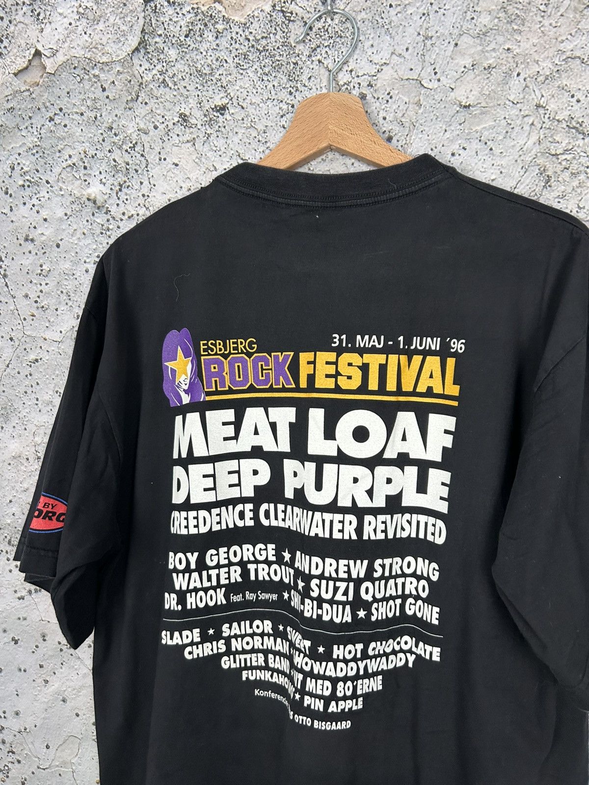 Band Tees Vintage 1996 Esbjerg Rock Festival Meat Leaf Deep Purple Size US L / EU 52-54 / 3 - 5 Thumbnail