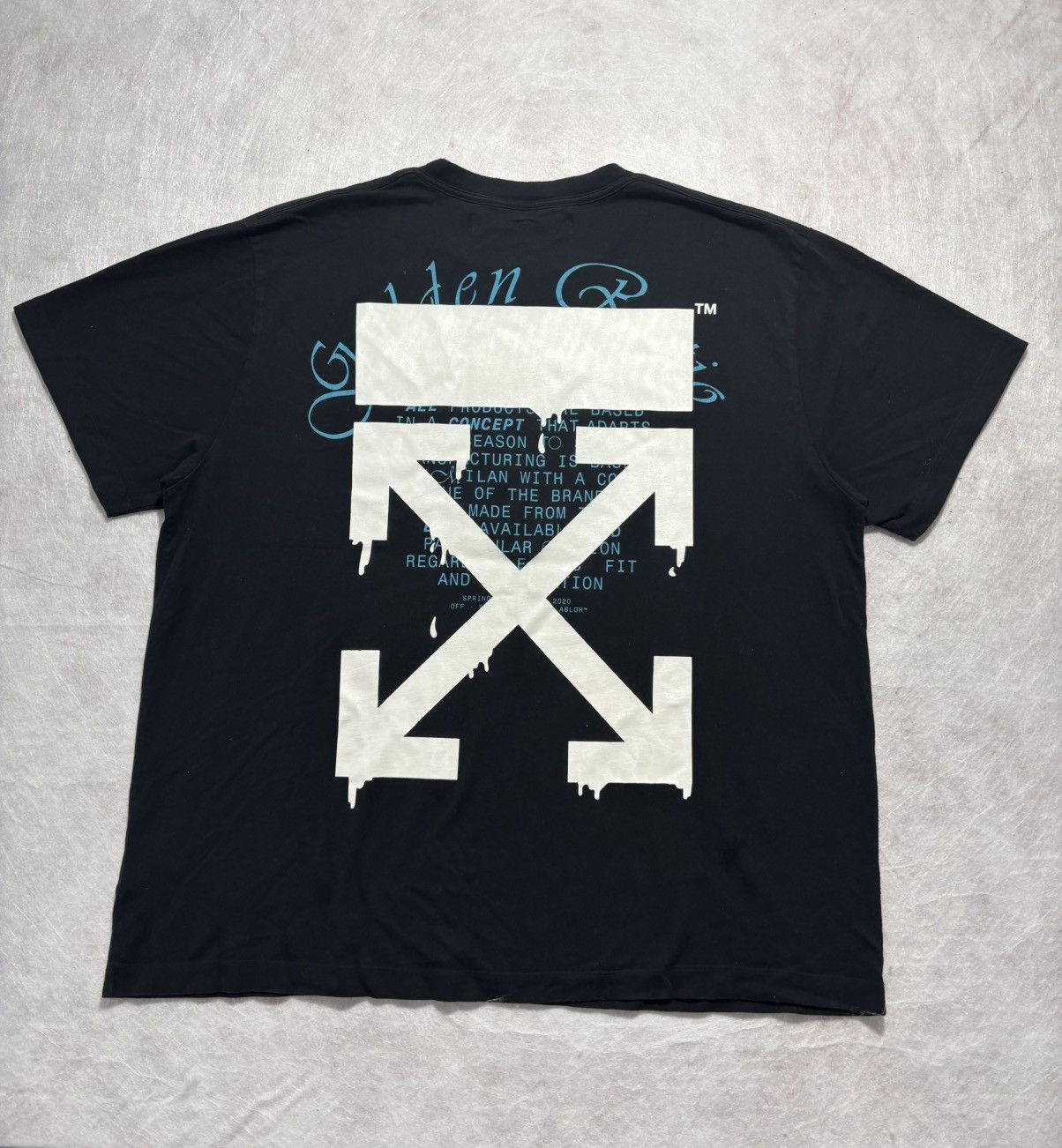 Off-White Off-White Dripping Arrows Tshirt Size US XXL / EU 58 / 5 - 2 Thumbnail