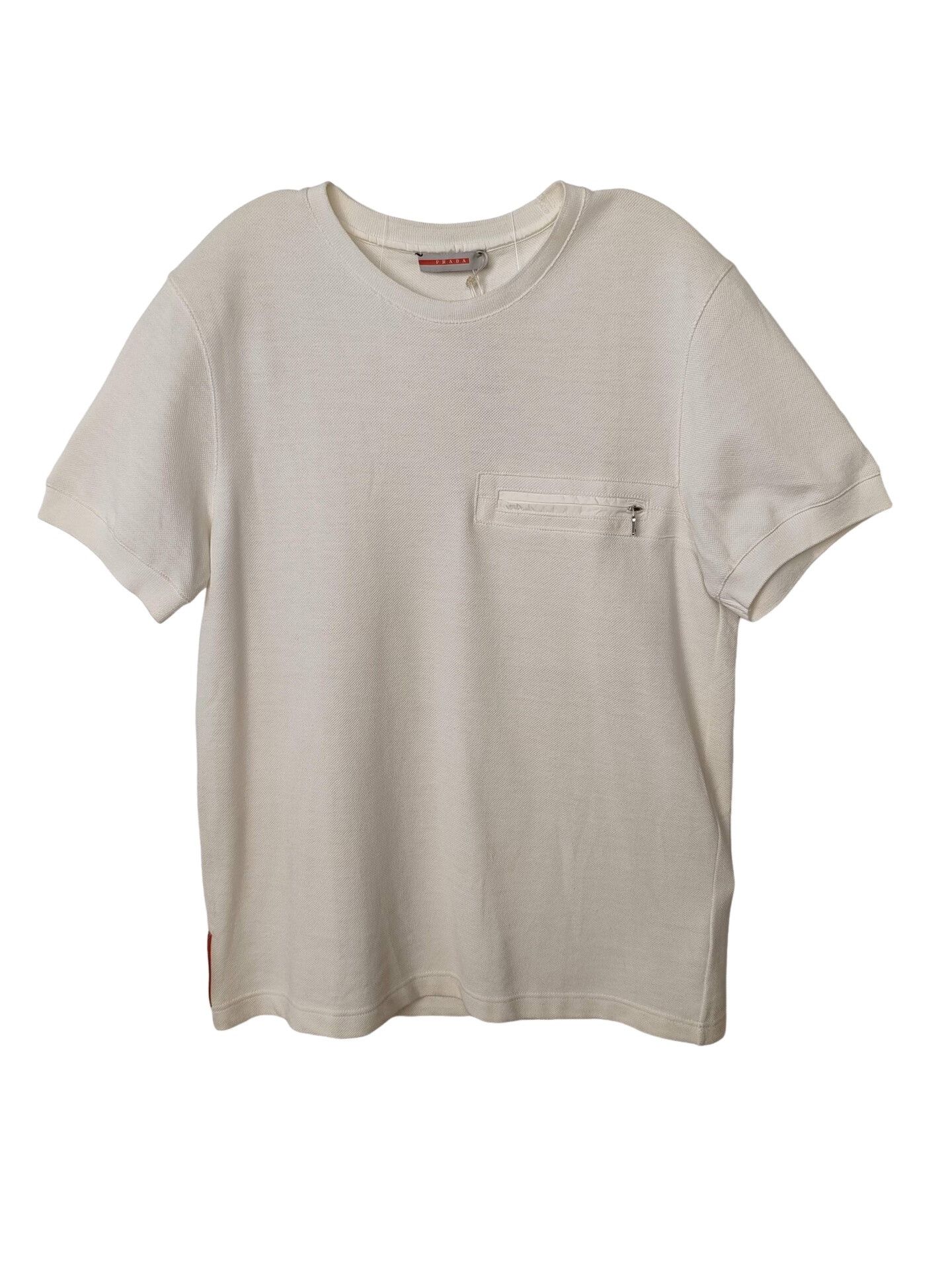 Prada Prada Zip Pocket Pique T-Shirt Size M Size US M / EU 48-50 / 2 - 1 Thumbnail