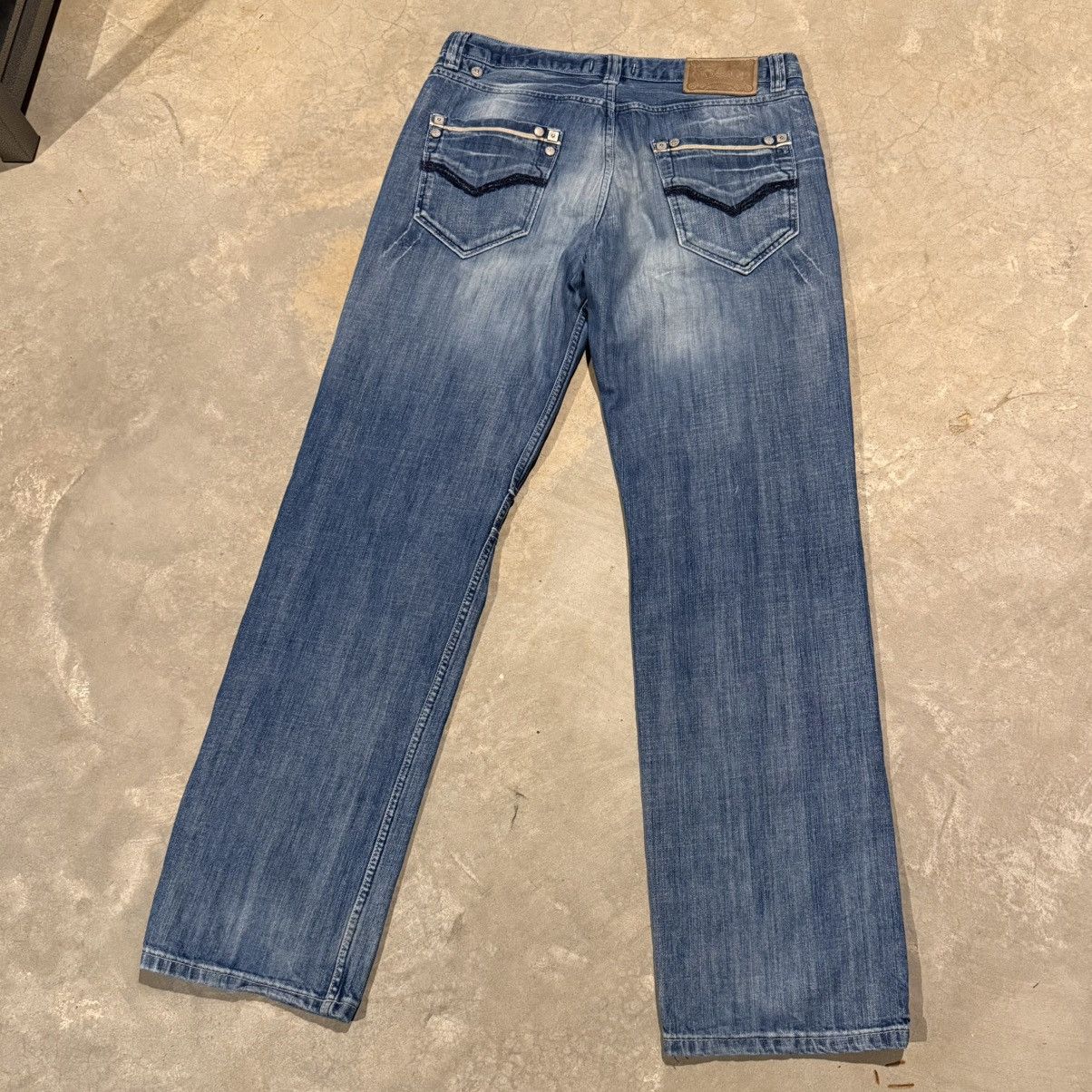 Dolce & Gabbana Vtg 2000s Dolce & Gabbana Faded Baggy Denim Grunge ERD Y2K Size US 34 / EU 50 - 11 Thumbnail