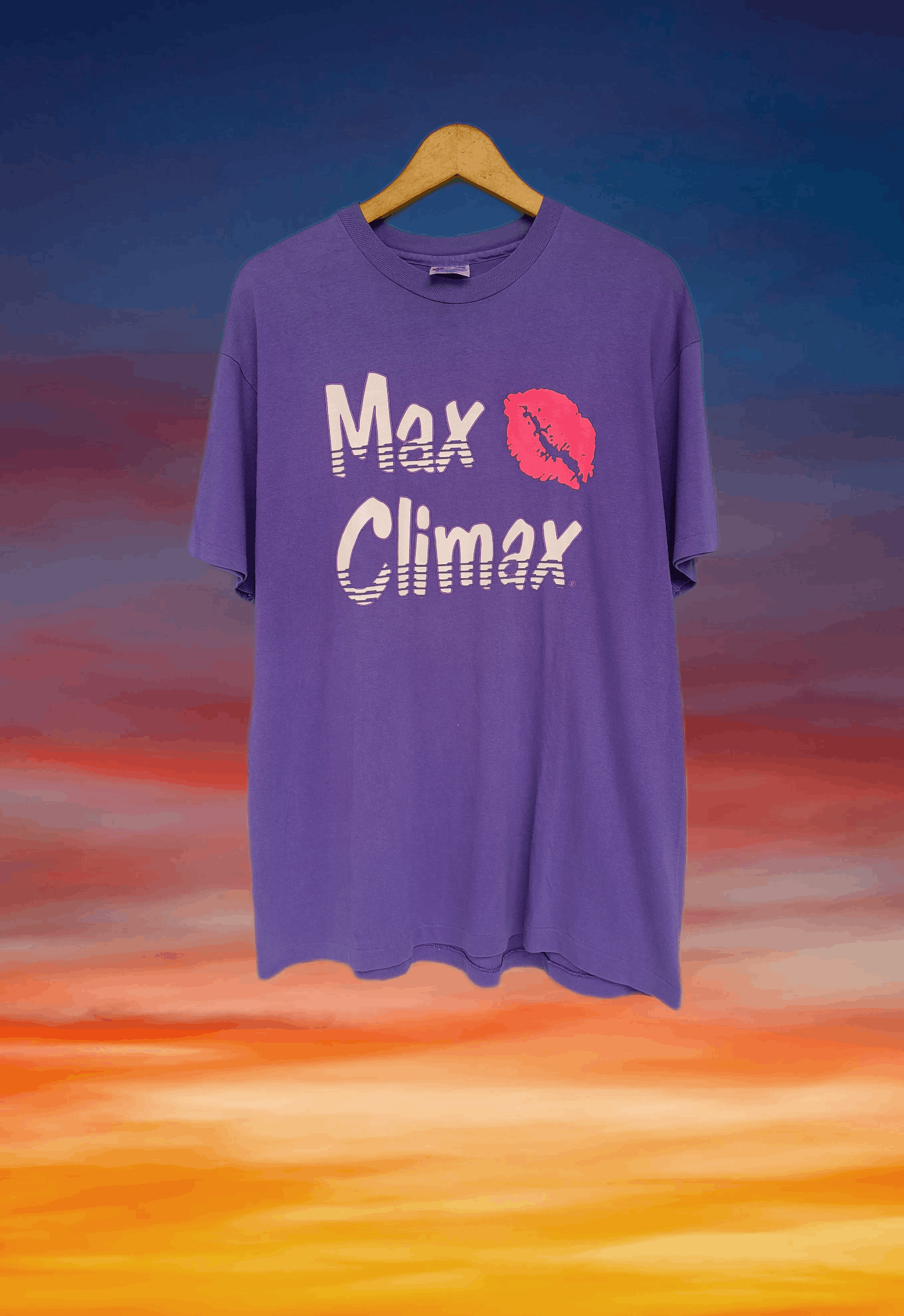 Vintage Vintage 90s MAX CLIMAX Punk Rock lips style t-shirt Size US L / EU 52-54 / 3 - 1 Thumbnail