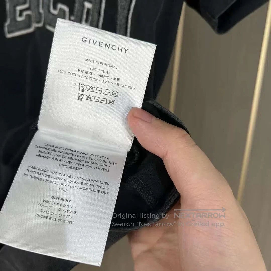 Givenchy Givenchy New Arrival Flocked Letter Washed Short Sleeve T- Size XS / US 0-2 / IT 36-38 - 5 Thumbnail