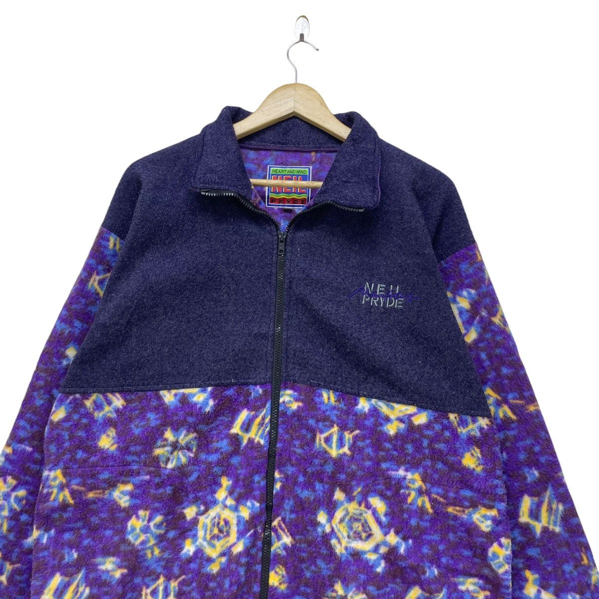 Japanese Brand 💥Japanese Brand Neil Pryde Art Full Print Fleece Jacket Size US M / EU 48-50 / 2 - 3 Thumbnail