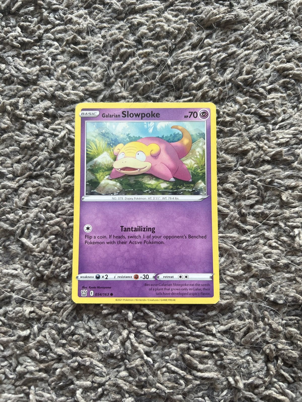 Hypebeast × Nintendo × Pokemon 2021 Pokémon Galarian Slowpoke Basic Card Size ONE SIZE - 1 Thumbnail