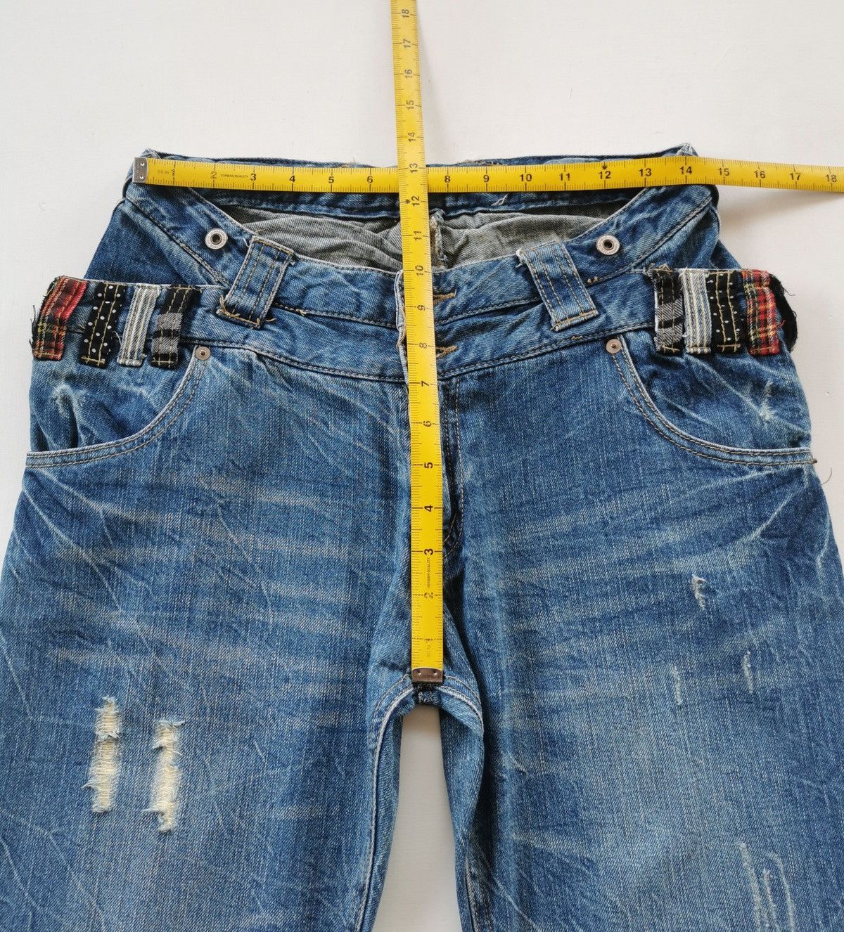 Other Unbrand Double Waist Denim Jeans Size US 28 / EU 44 - 8 Thumbnail