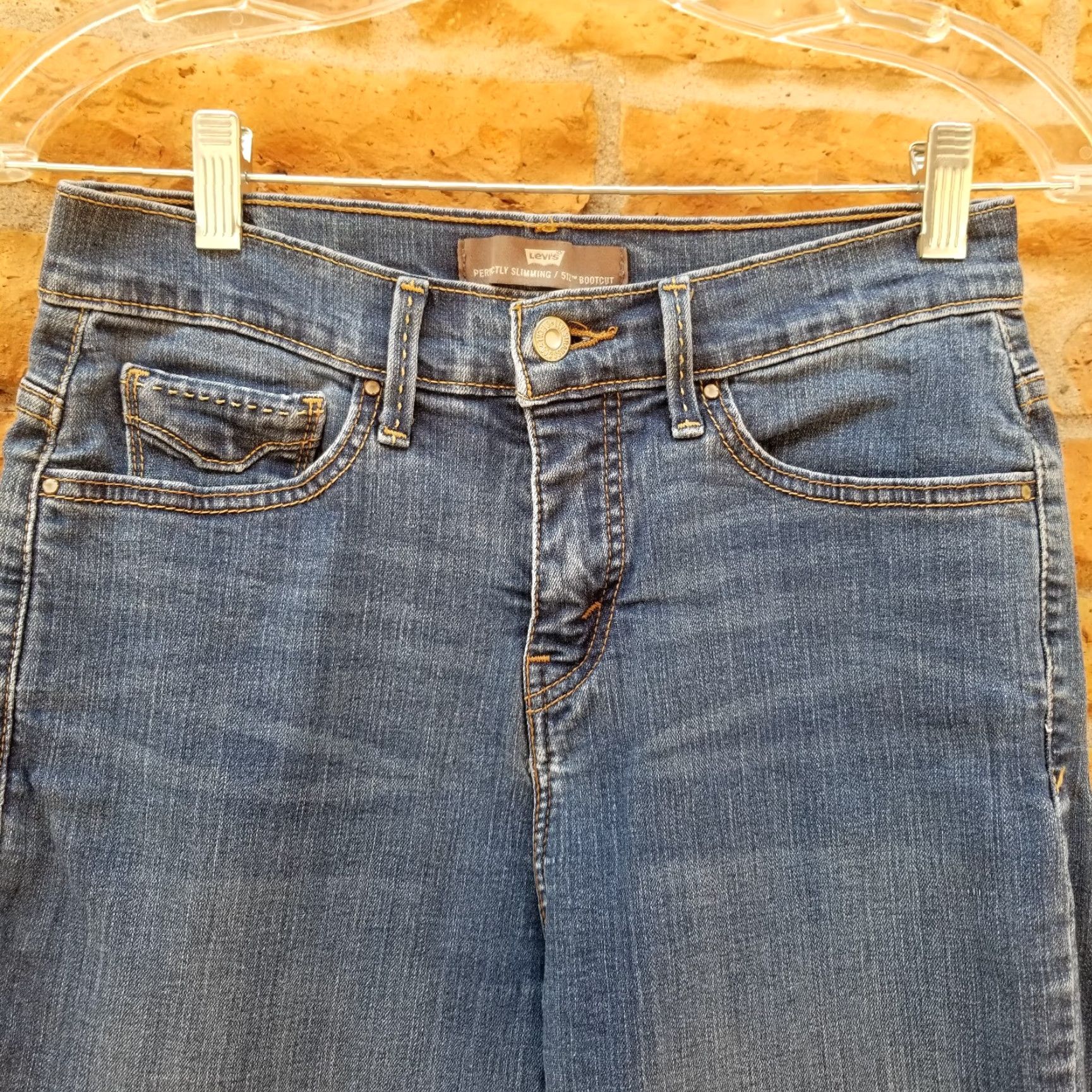 Levi's Levi's Womens 512 Perfectly Slimming Bootcut Jeans 28x30 Blue Denim Regular Stretch Size 28" / US 6 / IT 42 - 3 Thumbnail