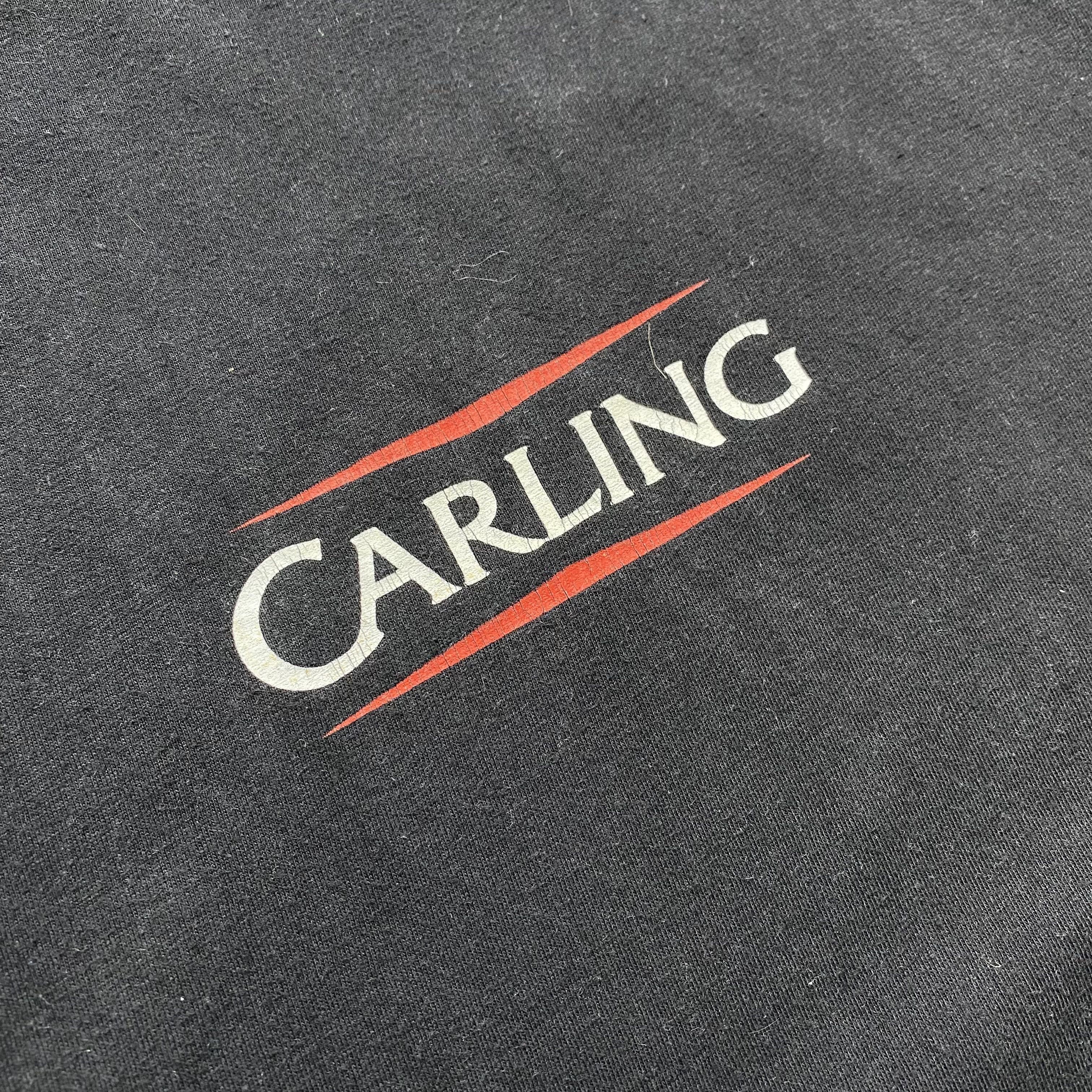 Budweiser 🍺 Vintage Beer Carling promo faded tee Center logo Size US XL / EU 56 / 4 - 4 Thumbnail