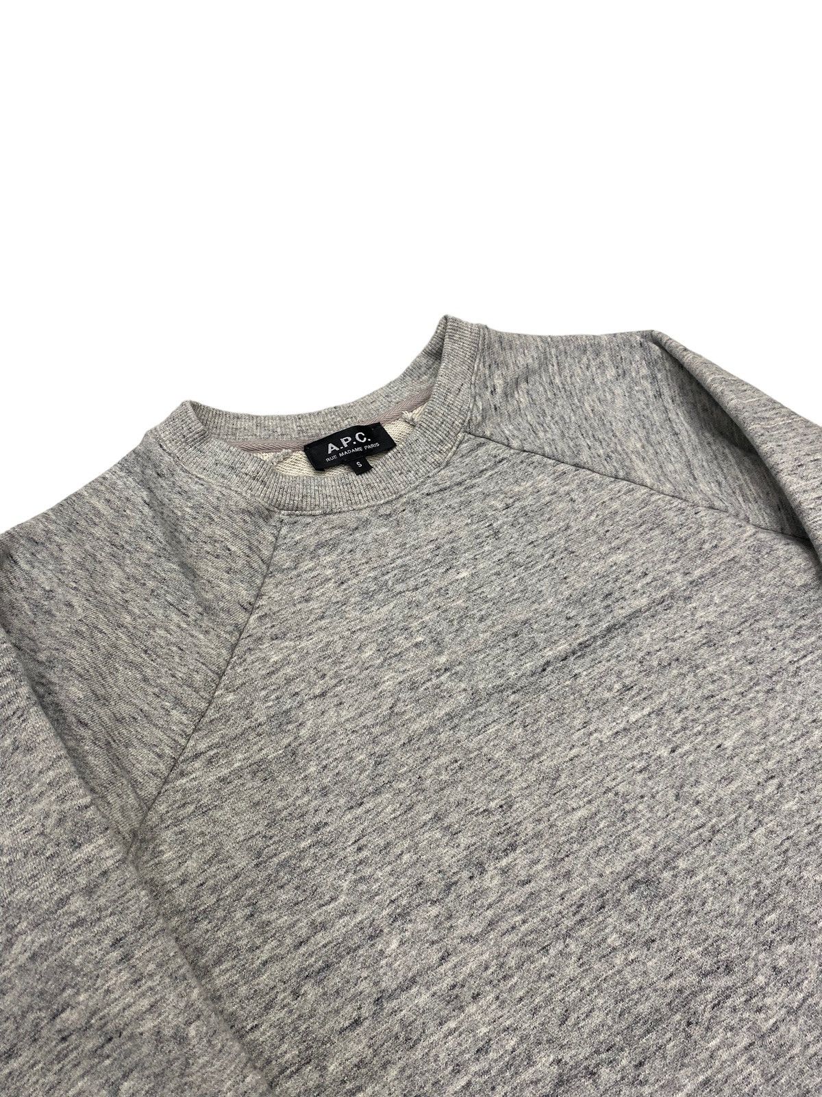 A.P.C. APC Raglan Sweatshirt Heather Grey Size US S / EU 44-46 / 1 - 3 Thumbnail