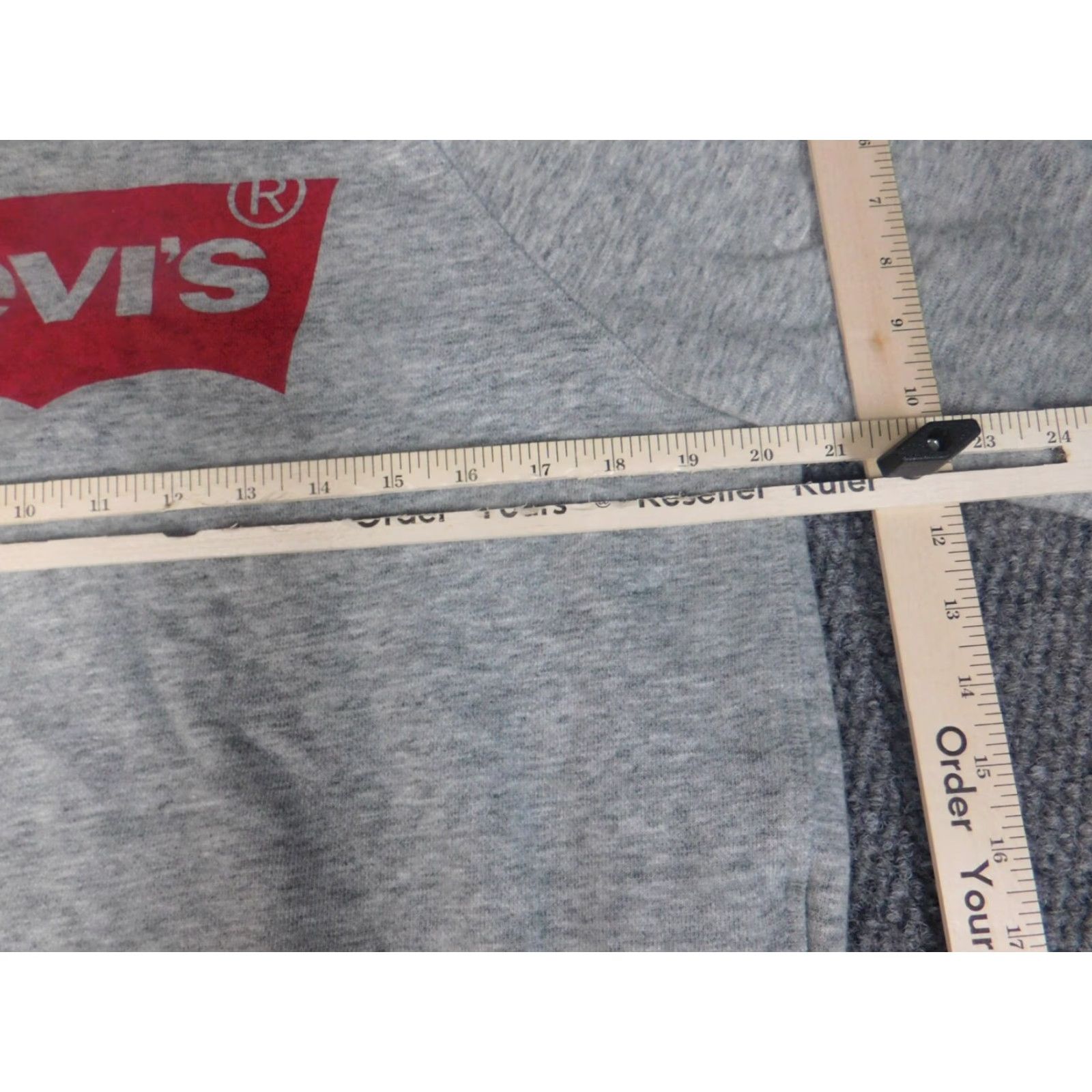 Levi's Levi's Womens Sweater L Gray Pullover Crewneck Logo Knit Cotton Polyester Raglan Long Sleeve Classic Vintage? Size L / US 10 / IT 46 - 4 Thumbnail