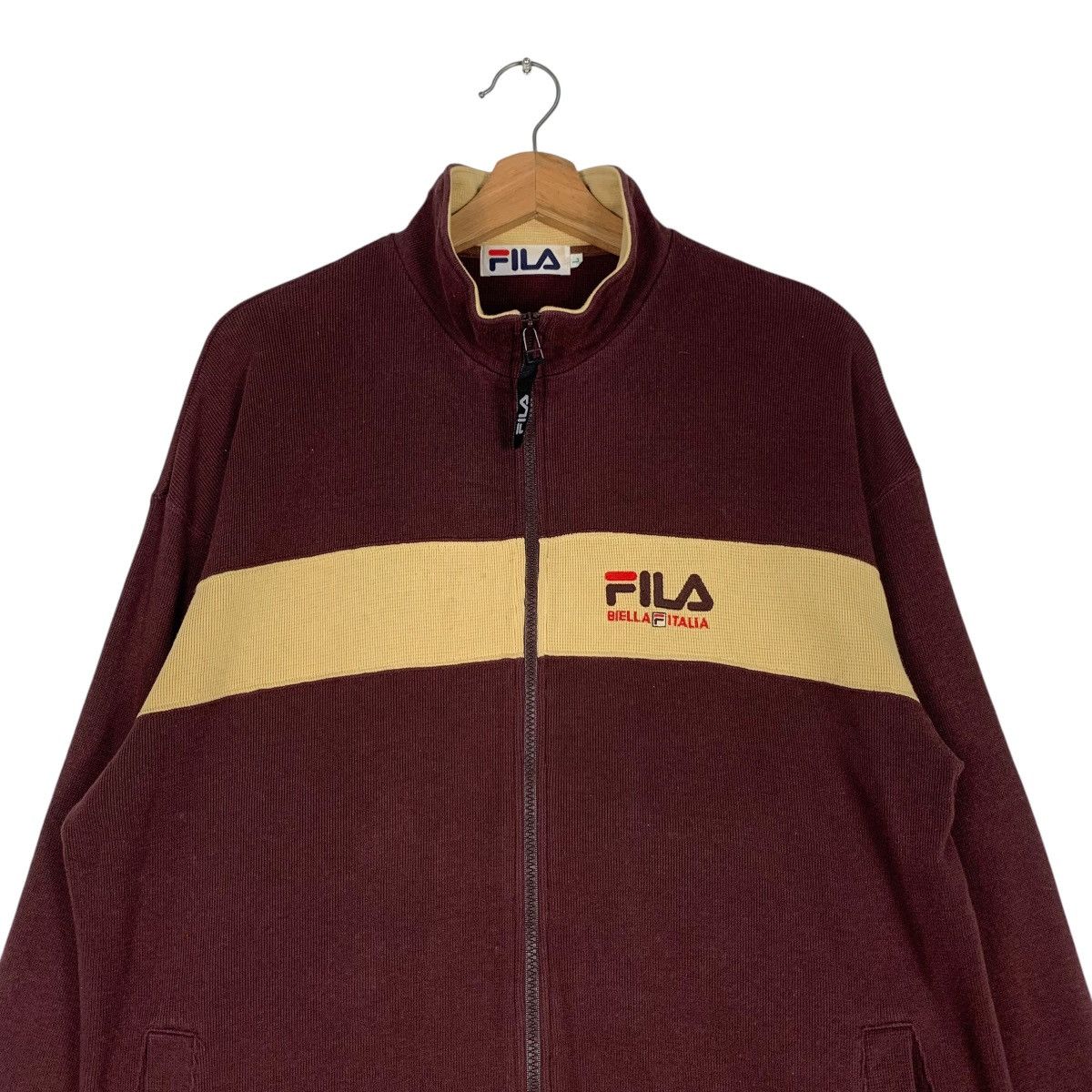 Fila FILA Embroidery Logo Colorblock Sweater Jacket #1267-C57 Size US L / EU 52-54 / 3 - 2 Thumbnail