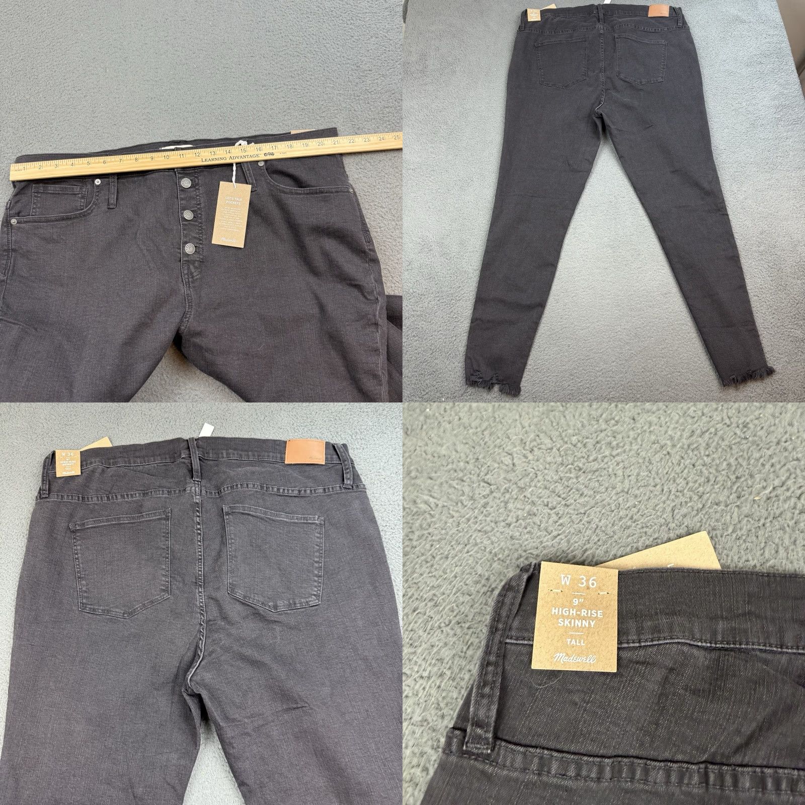 Madewell Madewell Jeans Skinny Dark Wash 9" High-Rise Plus Size 36 Button Fly NWT Men Size US 36 / EU 52 - 8 Thumbnail