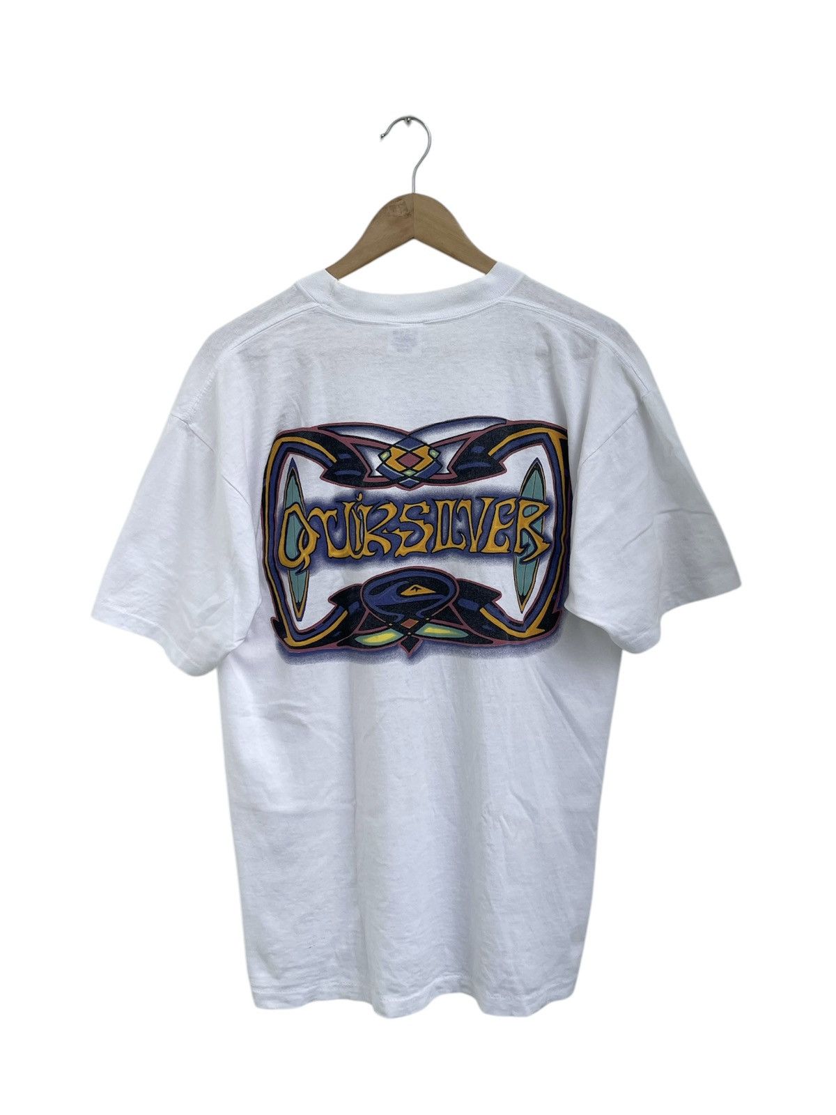 Quicksilver Vintage 90s Quiksilver Tee Size US L / EU 52-54 / 3 - 1 Thumbnail