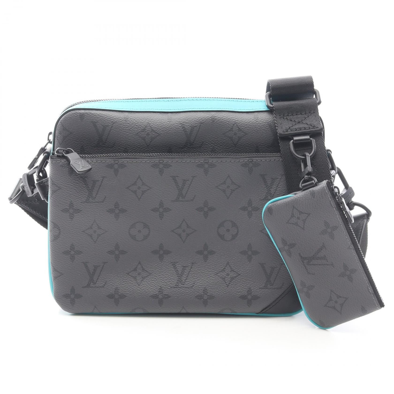 Louis Vuitton Louis Vuitton Louis Vuitton Trio Messenger Monogram Eclipse Reverse Shoulder Bag Textile Shoulder Bag M11648 DUTY FREE for USA Size ONE SIZE - 1 Thumbnail