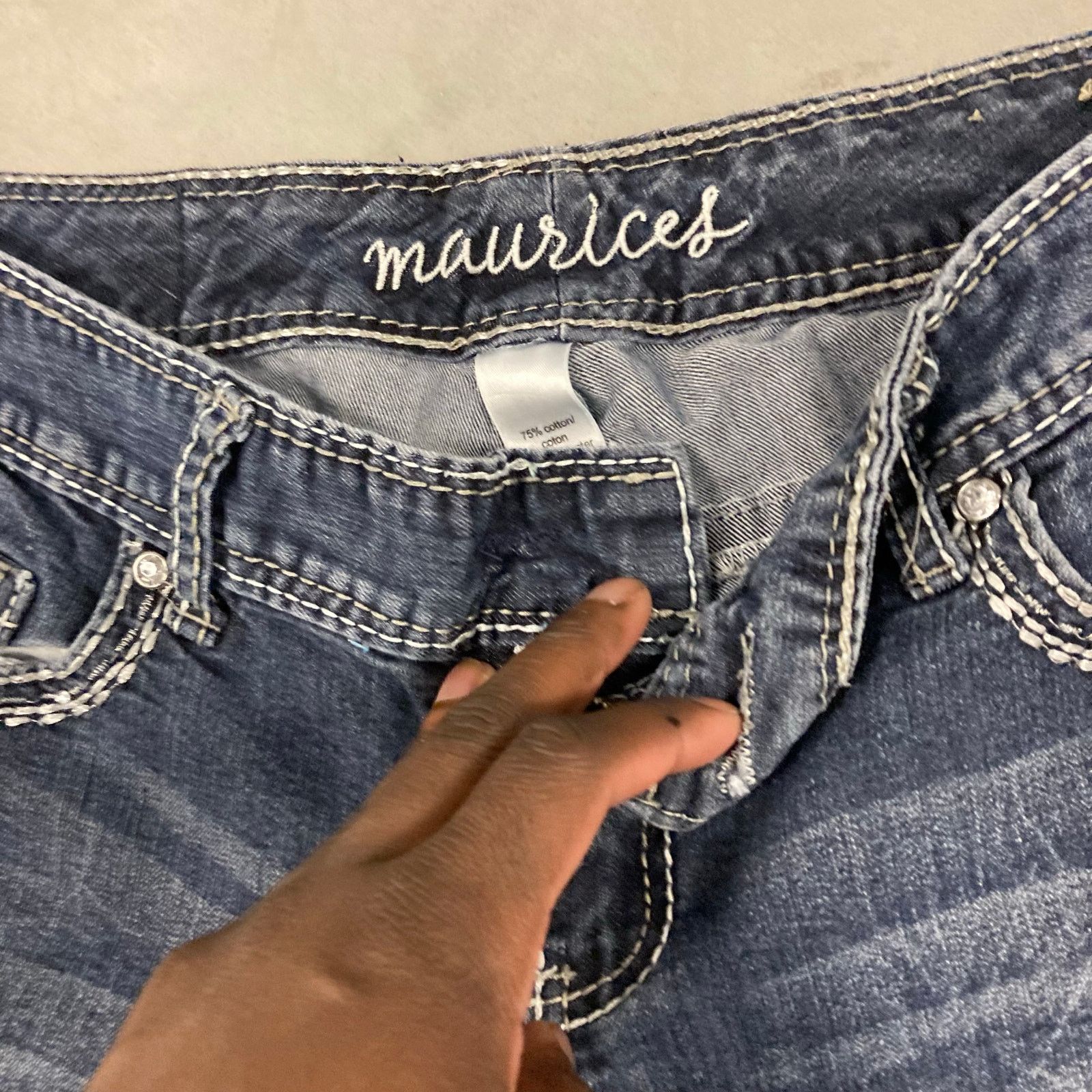 Vintage Y2K Maurices low rise bootcut Jeans 30x31 Size US 30 / EU 46 - 4 Thumbnail