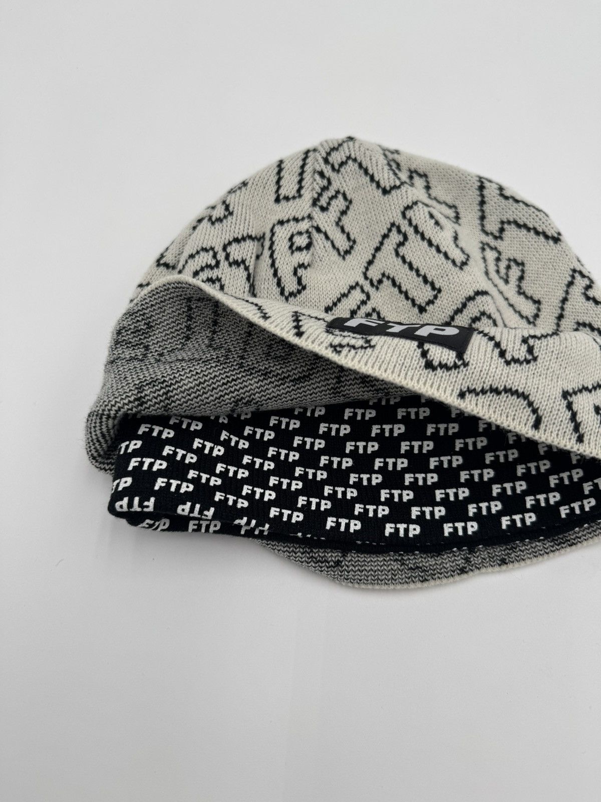 Fuck The Population FTP Zipper Beanie Skully Cream Size ONE SIZE - 4 Thumbnail