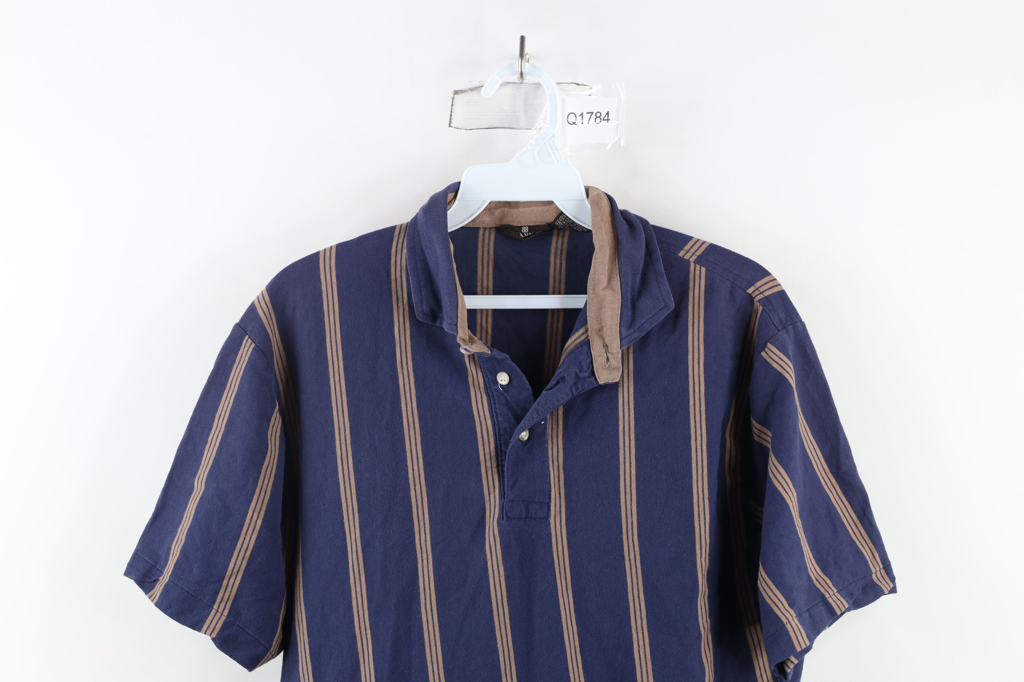 Vintage Vintage 90s Streetwear Striped Knit Collared Polo Japan Size US L / EU 52-54 / 3 - 2 Thumbnail