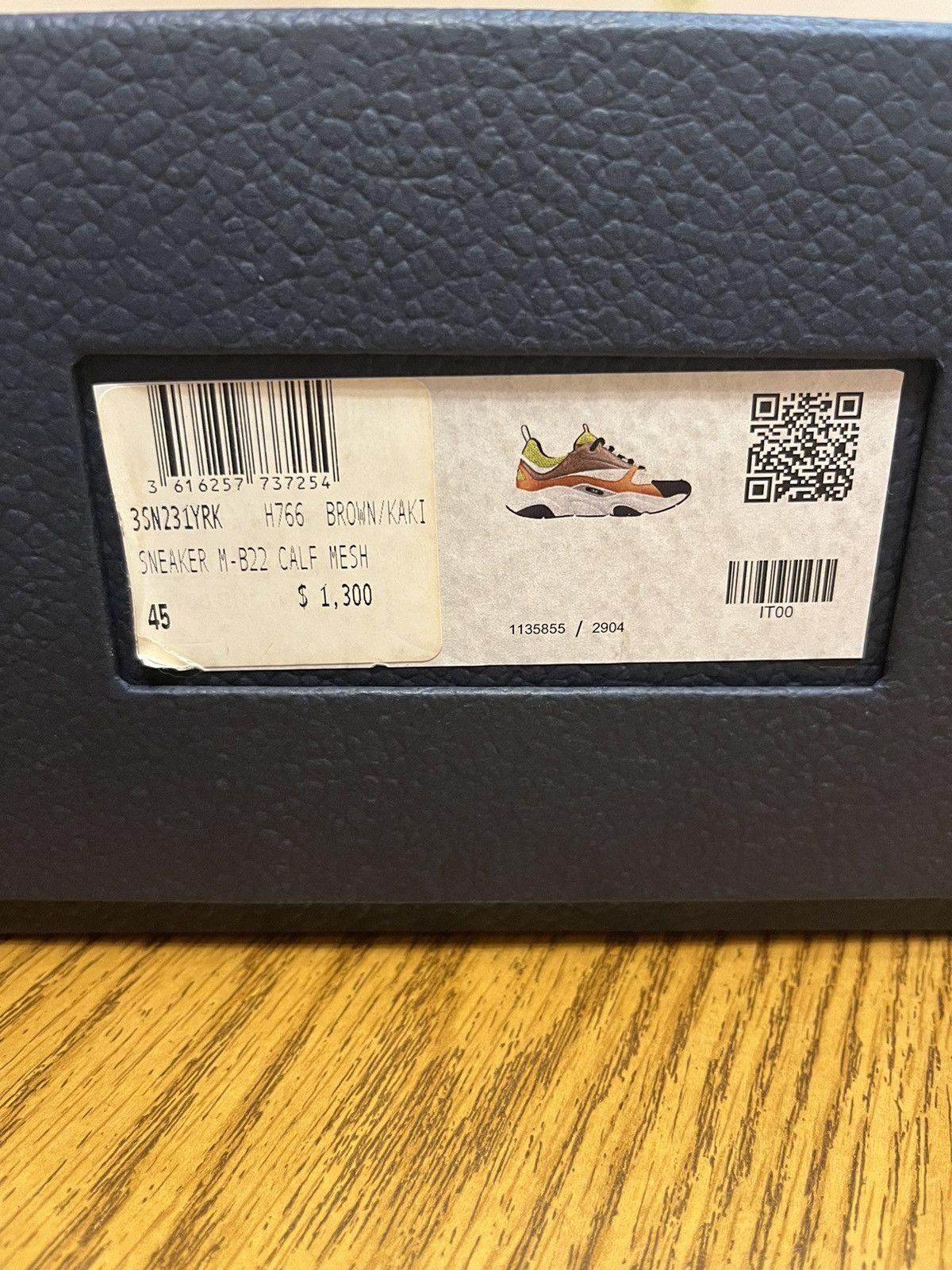 Dior Dior B22 Sneaker Brown/Green Size US 12 / EU 45 - 11 Thumbnail